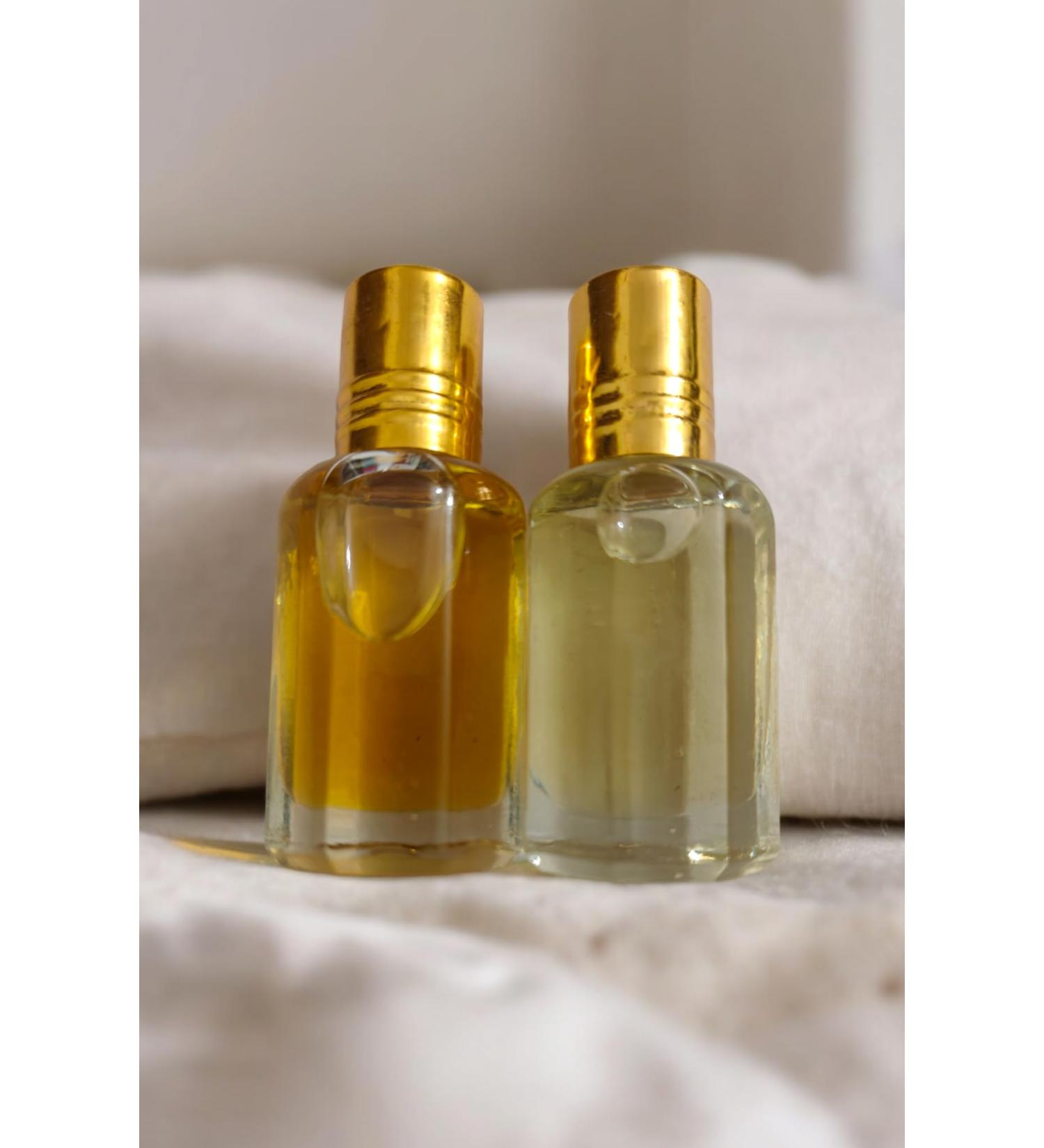 Ameer-Al-Oudh Jasmine and chandan ittar/Attar 3ml x 2 Long Lasting For Men And Women Extreme Long Lasting | Perfume Oil | Attar Oil | Alcohol-Free | Vegan & Cruelty-Free (6 ML Total) - Buy Online on GoSupps.com