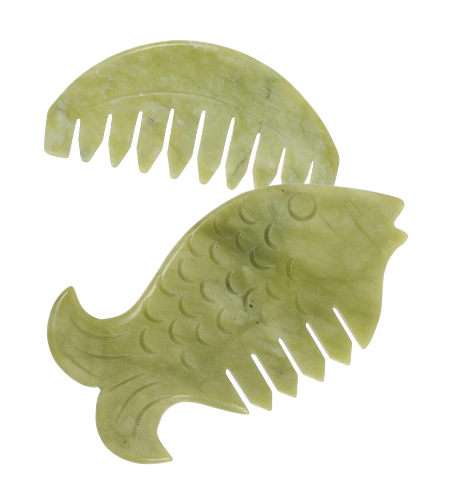 Orfofe 2-in-1 Gua Sha Head & Hand Massage Device - Facial Scraper & Rustic Massage Comb Tool for Ultimate Relaxation - Buy Online on GoSupps.com