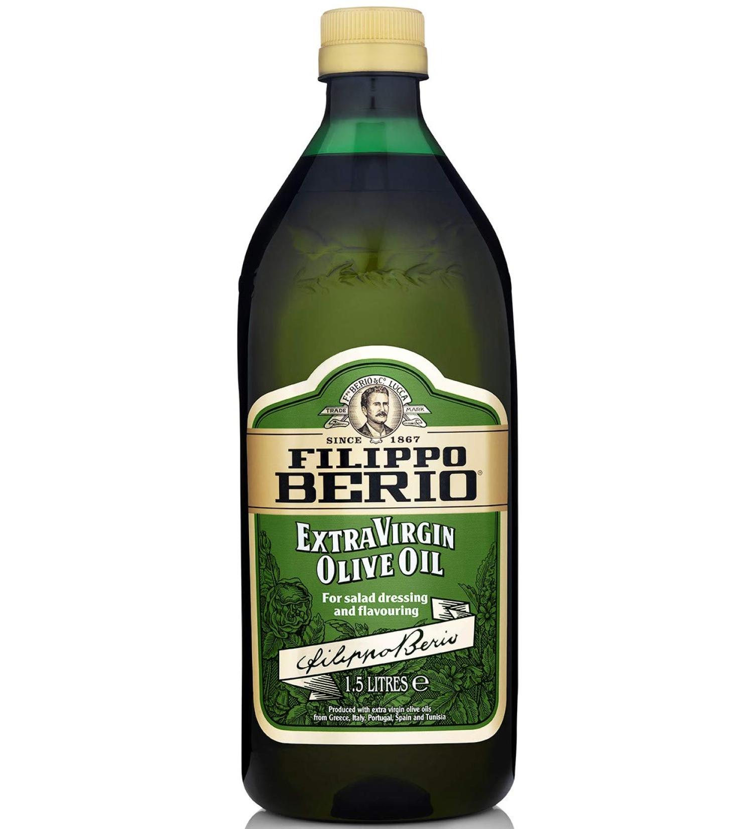 Filippo Berio Extra Virgin Olive Oil 1.5L - Cooking Oil & Salad Dressing - Buy Online on GoSupps.com