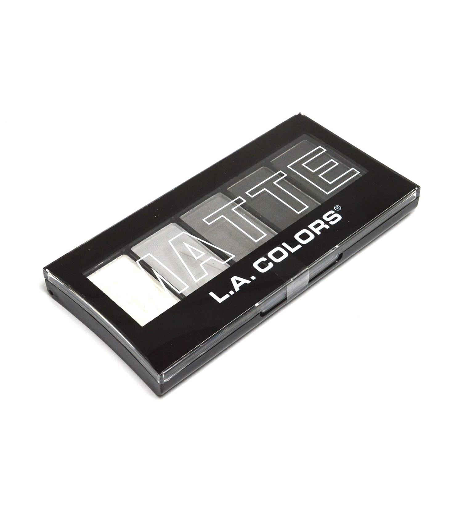 L.A. Colors CEM475 Black Lace Matte Eyeshadow Palette - 5 Shades + Free Zipper Bag - Buy Online on GoSupps.com
