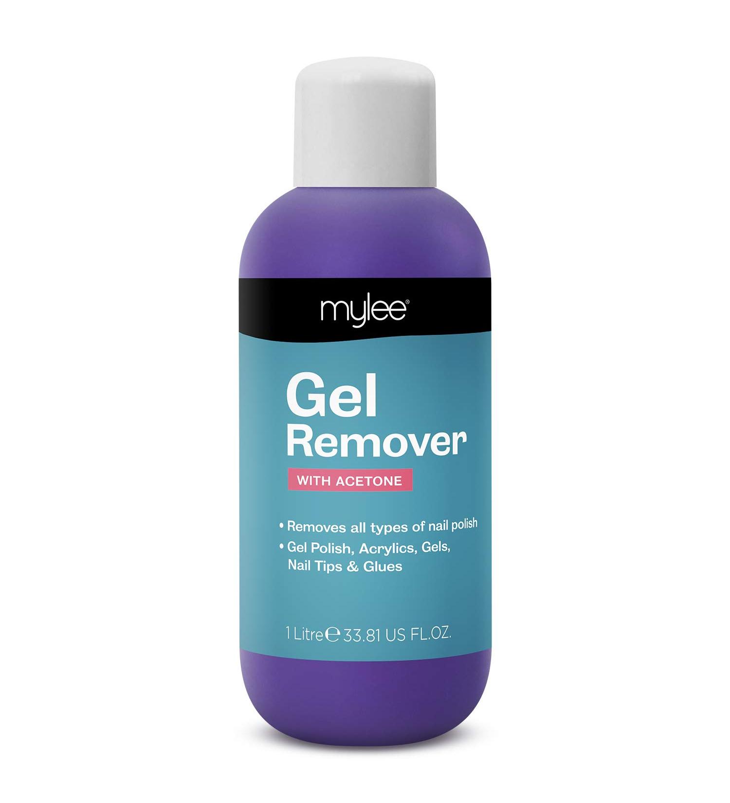 Mylee Gel Polish Remover Acetone 1000ml Salon Professional UV LED Soak Off Nail Polish Cleaner for Manicures and Pedicures - Buy Online on GoSupps.com