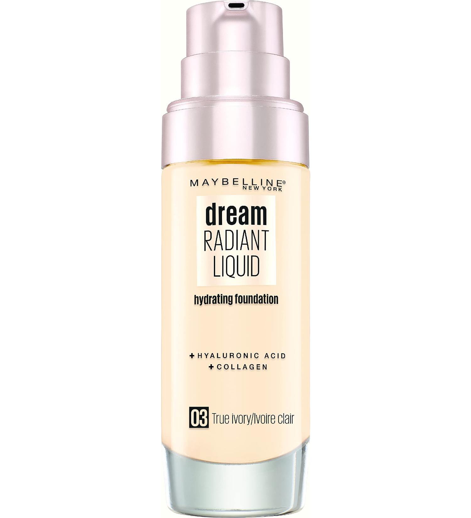 Maybelline Dream Radiant Liquid Foundation 03 True Ivory - Buy Online on GoSupps.com