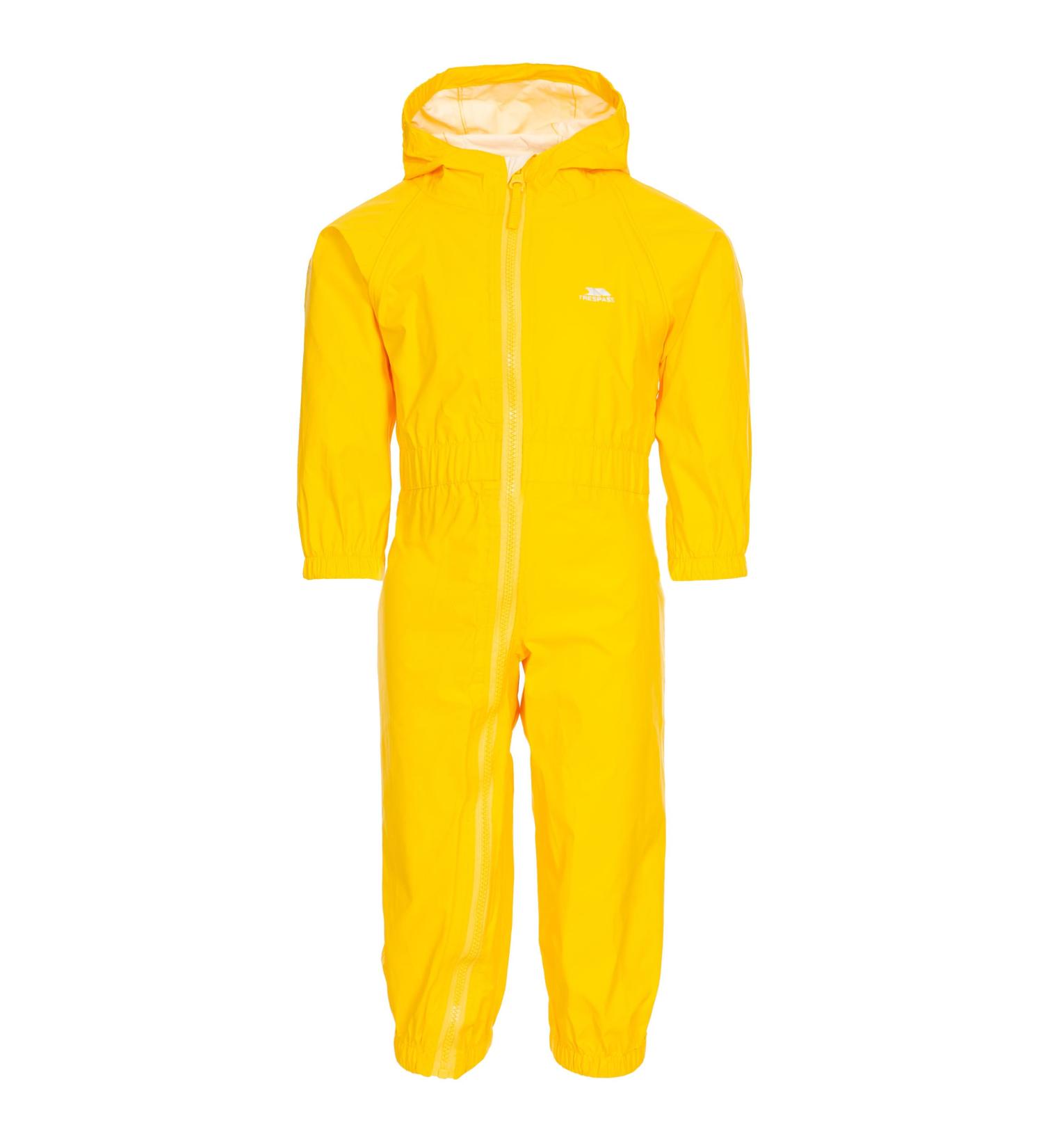 Trespass Children s Unisex Button Rain Suit 6-12 Months sunshine