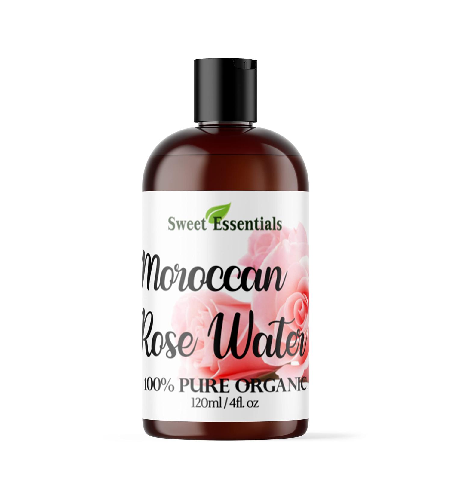 Premium Organic Moroccan Rose Water - 4oz | 100% Pure & Food Grade | Hydrating & Rejuvenating Face & Neck | Imported from Morocco | Rich in Vitamins A & C - Buy Online on GoSupps.com