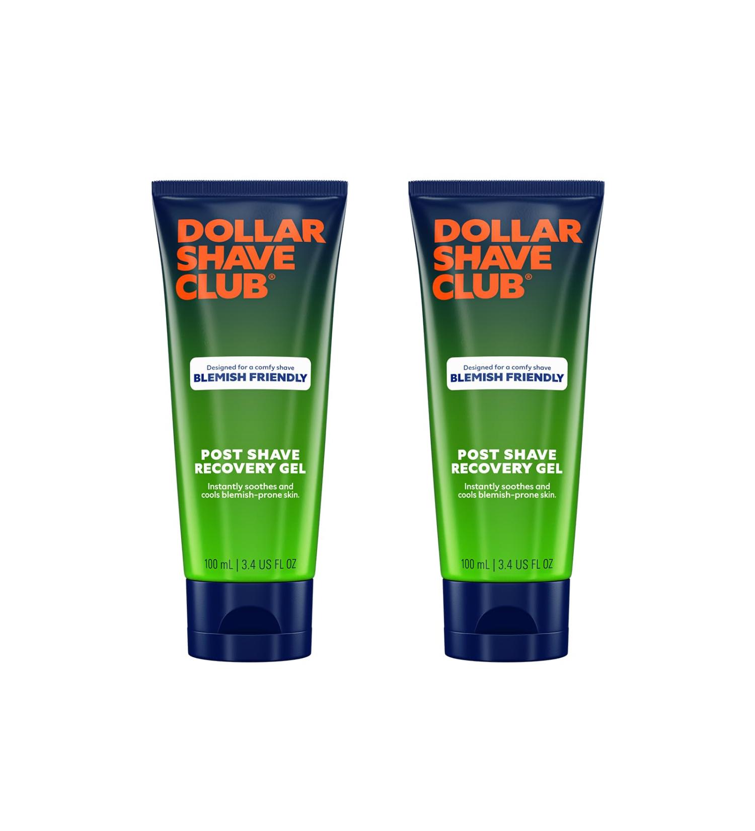 Buy Dollar Shave Club Blemish Friendly Post Shave Recovery Gel 2ct - Soothing Aftershave Balm for Blemish Prone Skin - Moisturizing with Antioxidants & Vitamins - Buy Online on GoSupps.com