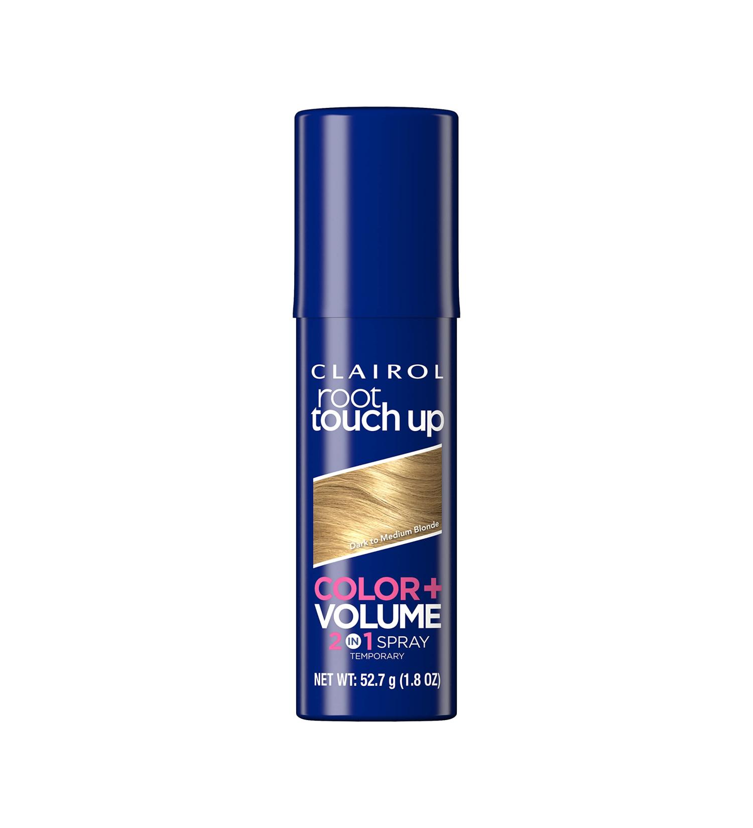Clairol Root Touch-Up Color + Volume 2-in-1 Temporary Spray, Dark to Medium Blonde - 1.80 Fl Oz - Buy Online on GoSupps.com