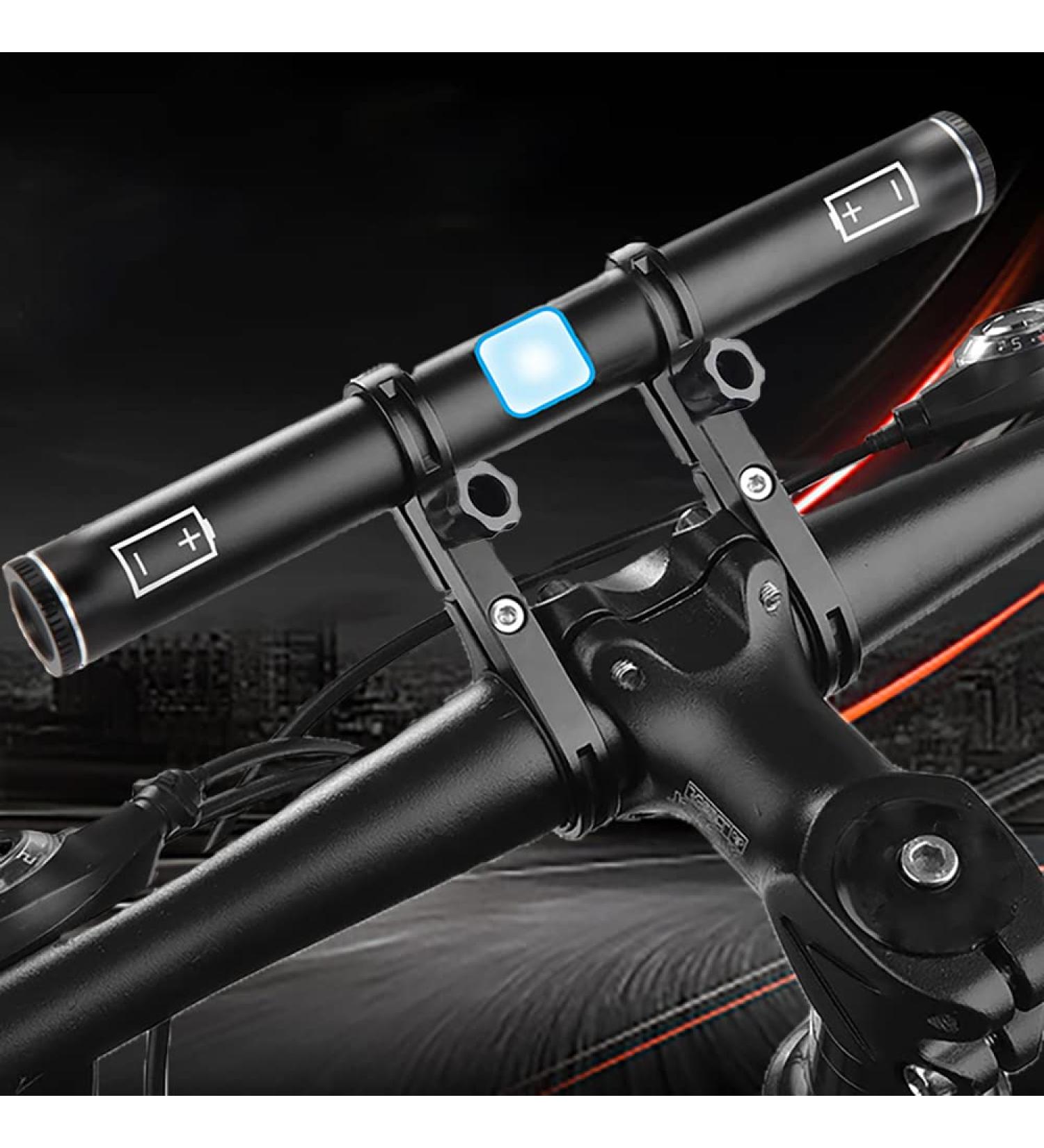 Redcomets 7.8in USB Rechargeable Bike Handlebar Extender with 4000mAh Phone Charger - Ideal for GPS, Speedometer, Phone Mount, Bike Light - Buy Online on GoSupps.com