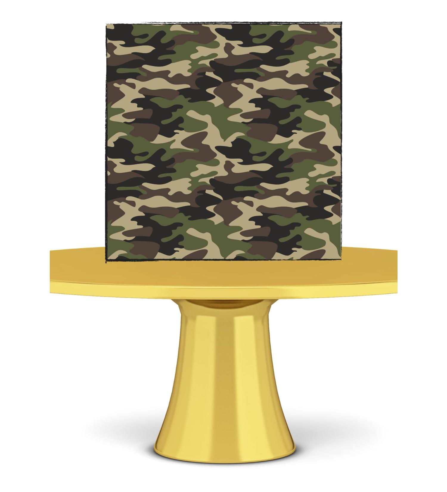 CAMOUFLAGE Print A4 Cake Wrap/Cake Ribbon Cake Topper wafer/icing (icing paper)