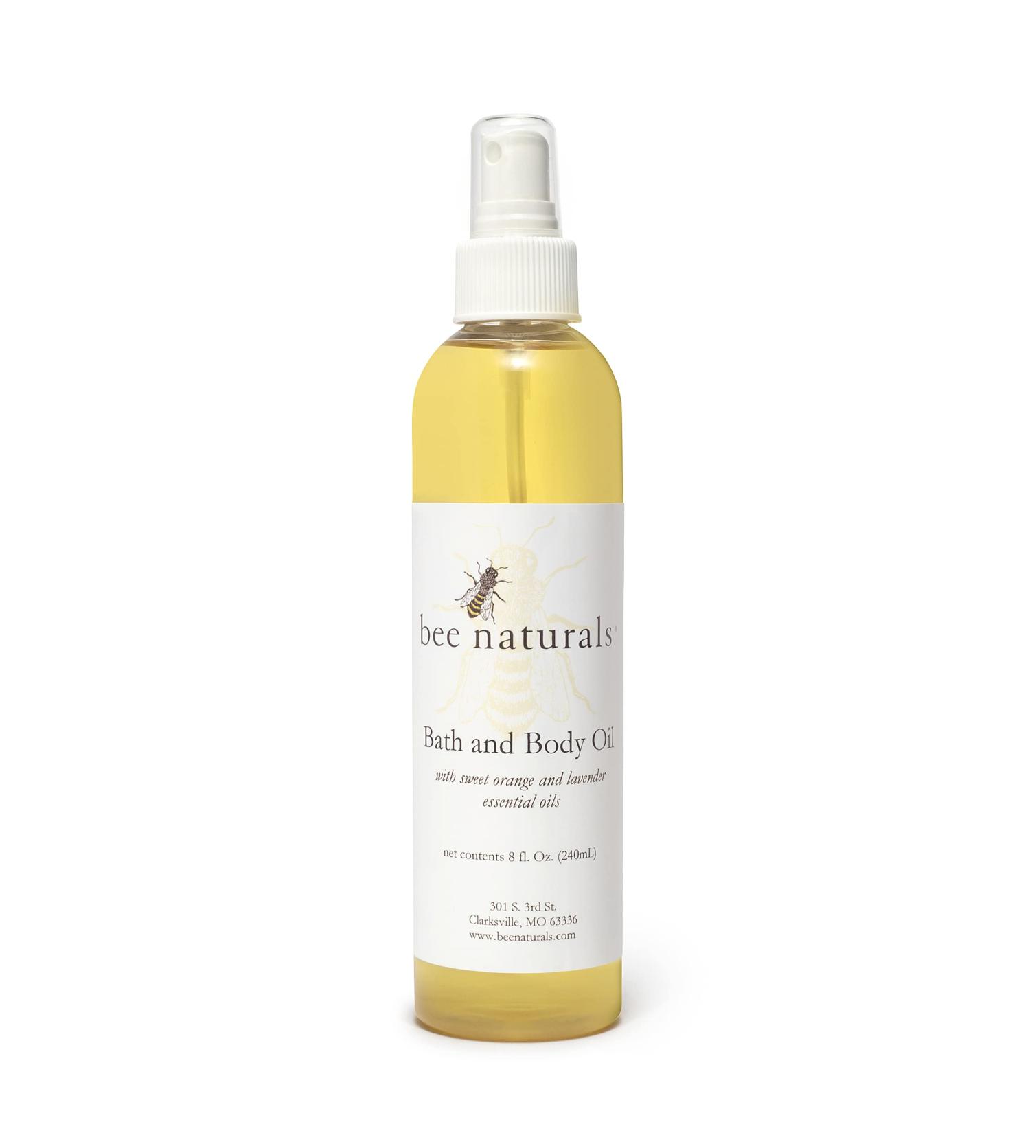 Bee Naturals Bath & Body Oil Spray - Orange & Lavender Scented Aroma - Moisturizing & Soothing - 8 Oz - Buy Online on GoSupps.com
