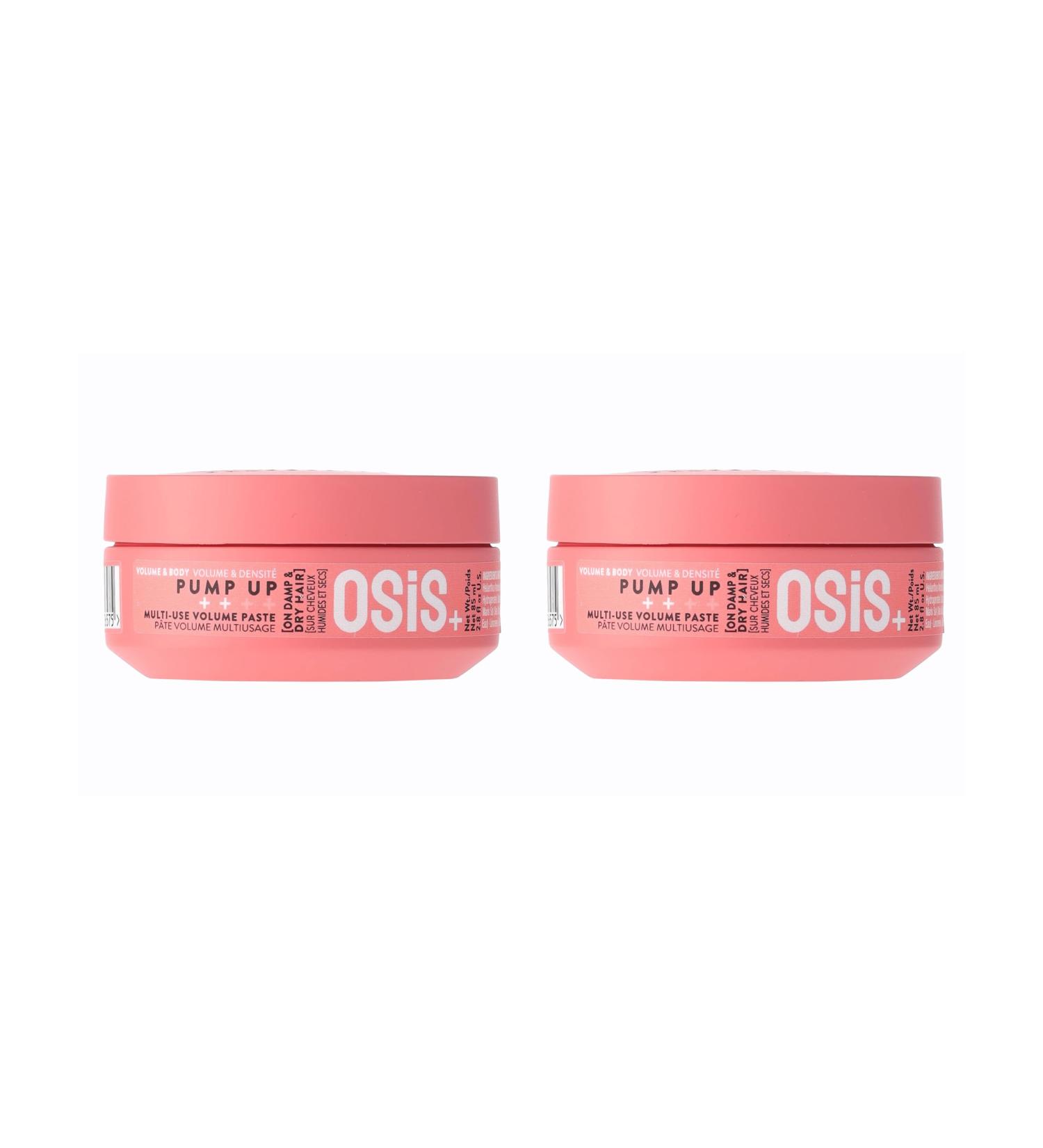 Schwarzkopf Professional OSiS+ Pump Up Multi-Use Volume Hair Paste 2.8 oz | Added Volume with Medium Hold | Root Lift | All Hair Types 2-Pack