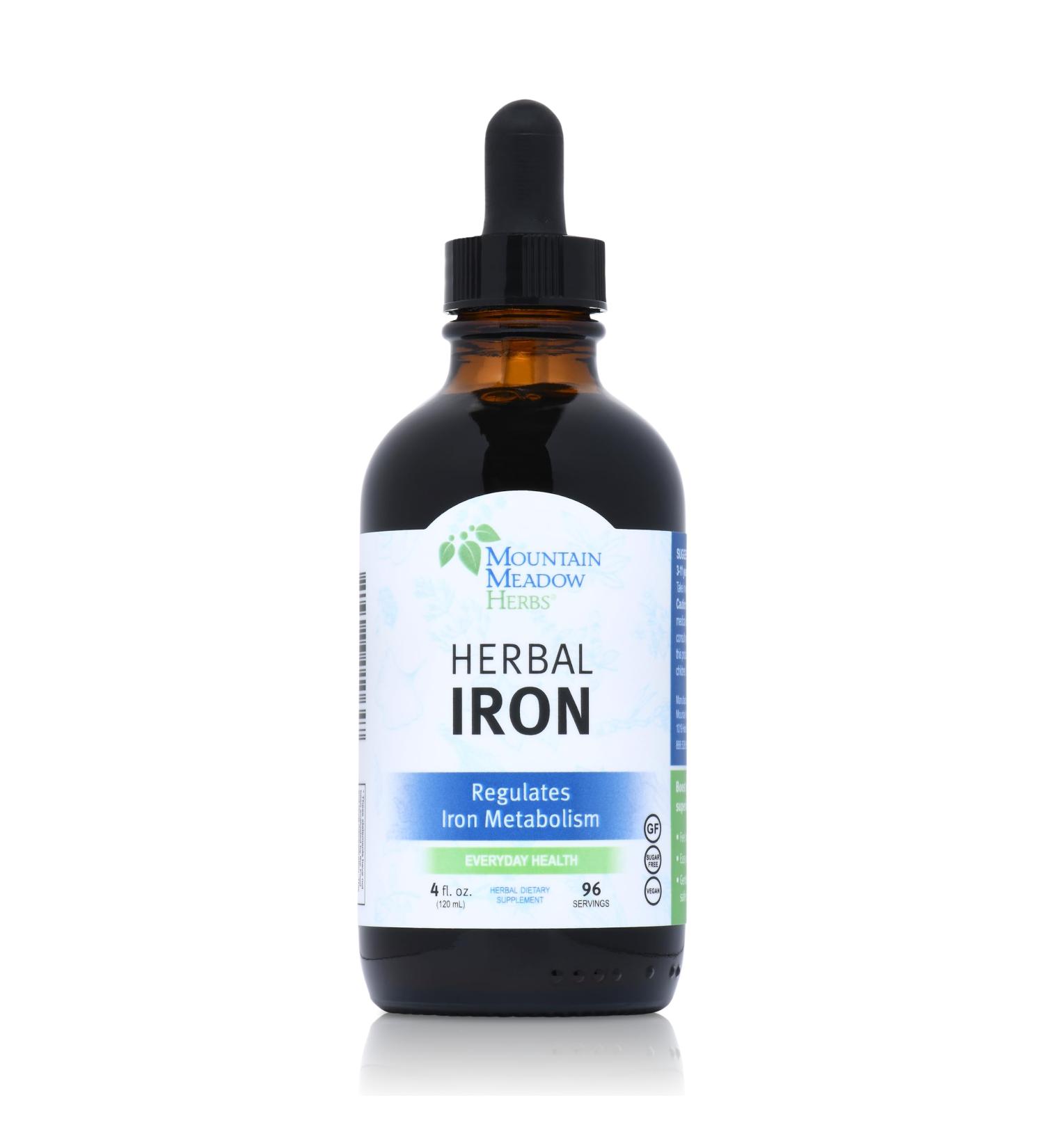 Herbal Iron 4 oz - Regulates Iron Metabolism | Natural Iron Supplement - Buy Online on GoSupps.com