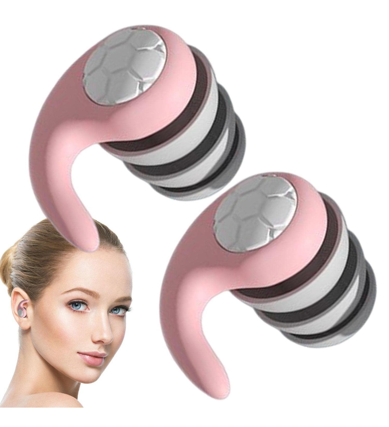 Noise Reduction Plugs Waterproof Silencer Earplugs Three Layers Reusable Waterproof Silicone Hearing Protection with Case for Hulzogul Sensitivity Flower Butterfly Lily:pink - Buy Online on GoSupps.com