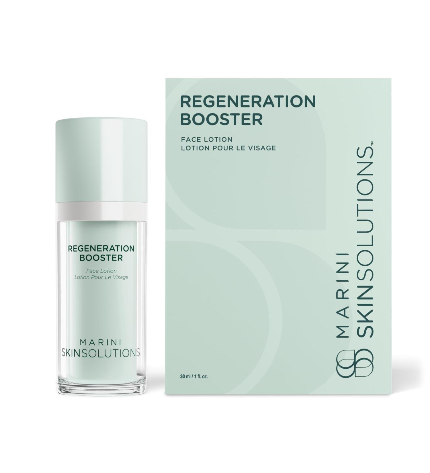Marini SkinSolutions Regeneration Booster - Anti-Aging Face Lotion - Peptides Growth Factors & Antioxidants for Wrinkles Texture Pores & Hydration - Cruelty Free - Made in the USA - 1 fl oz - Buy Online on GoSupps.com