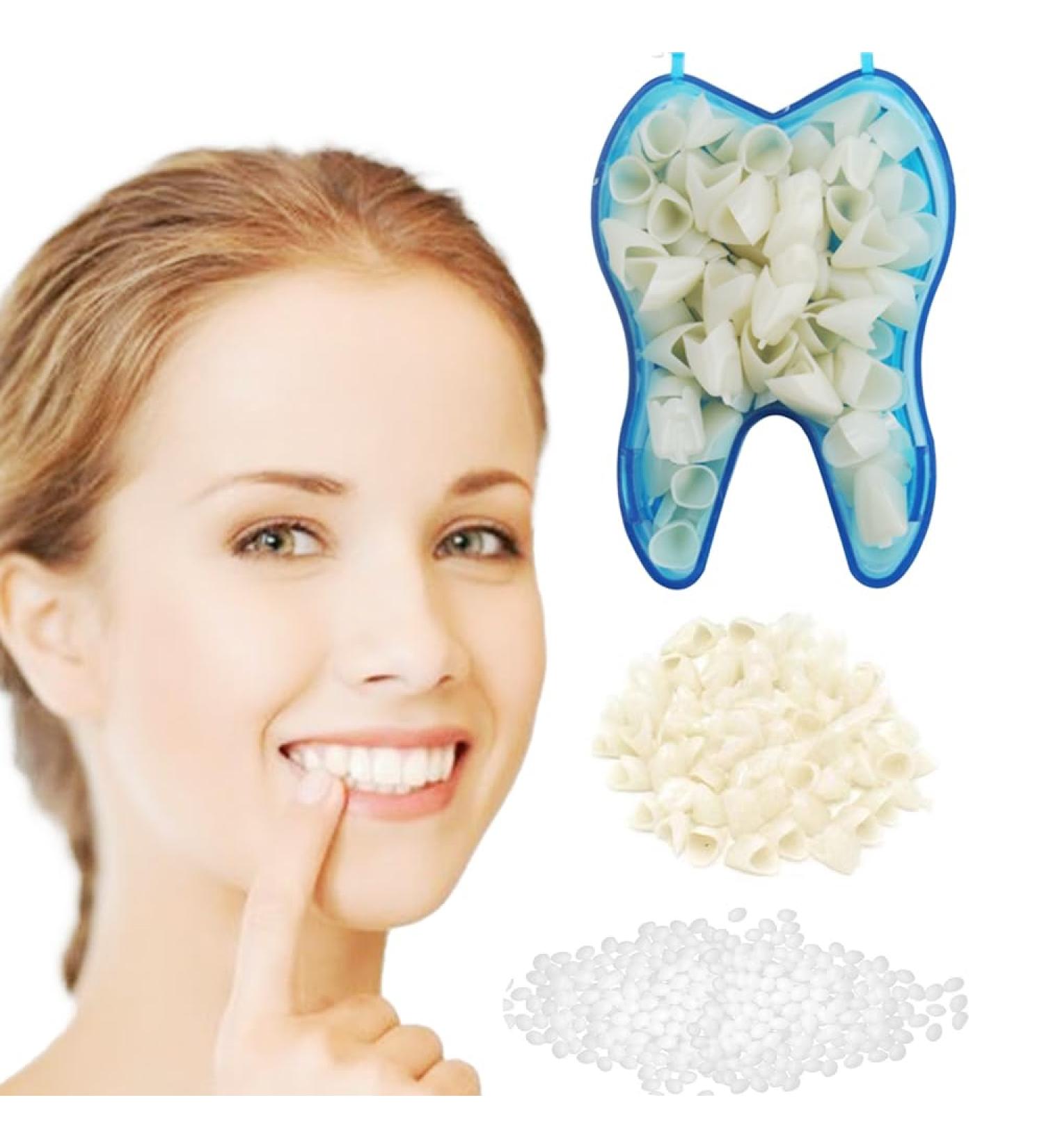 Temporary Crowns for Damaged Teeth - Realistic Oral Care 50PCS Multiple Sizes for Front Teeth - International Shipping - Buy Online on GoSupps.com