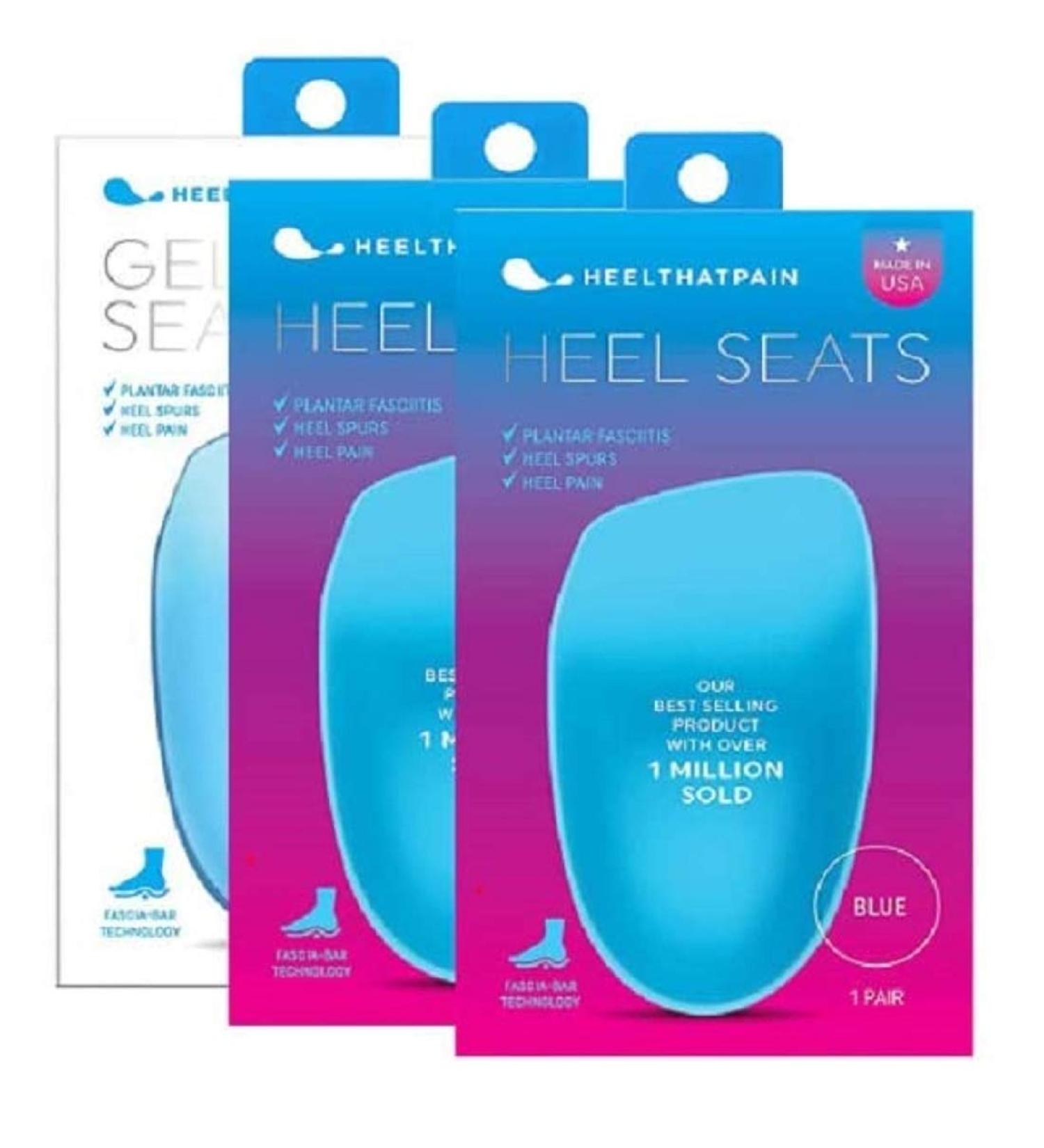 Heel That Pain Perfect Fit Kit - Hybrid and Gel Heel Seats Inserts for Plantar Fasciitis - Large Size - Buy Online on GoSupps.com