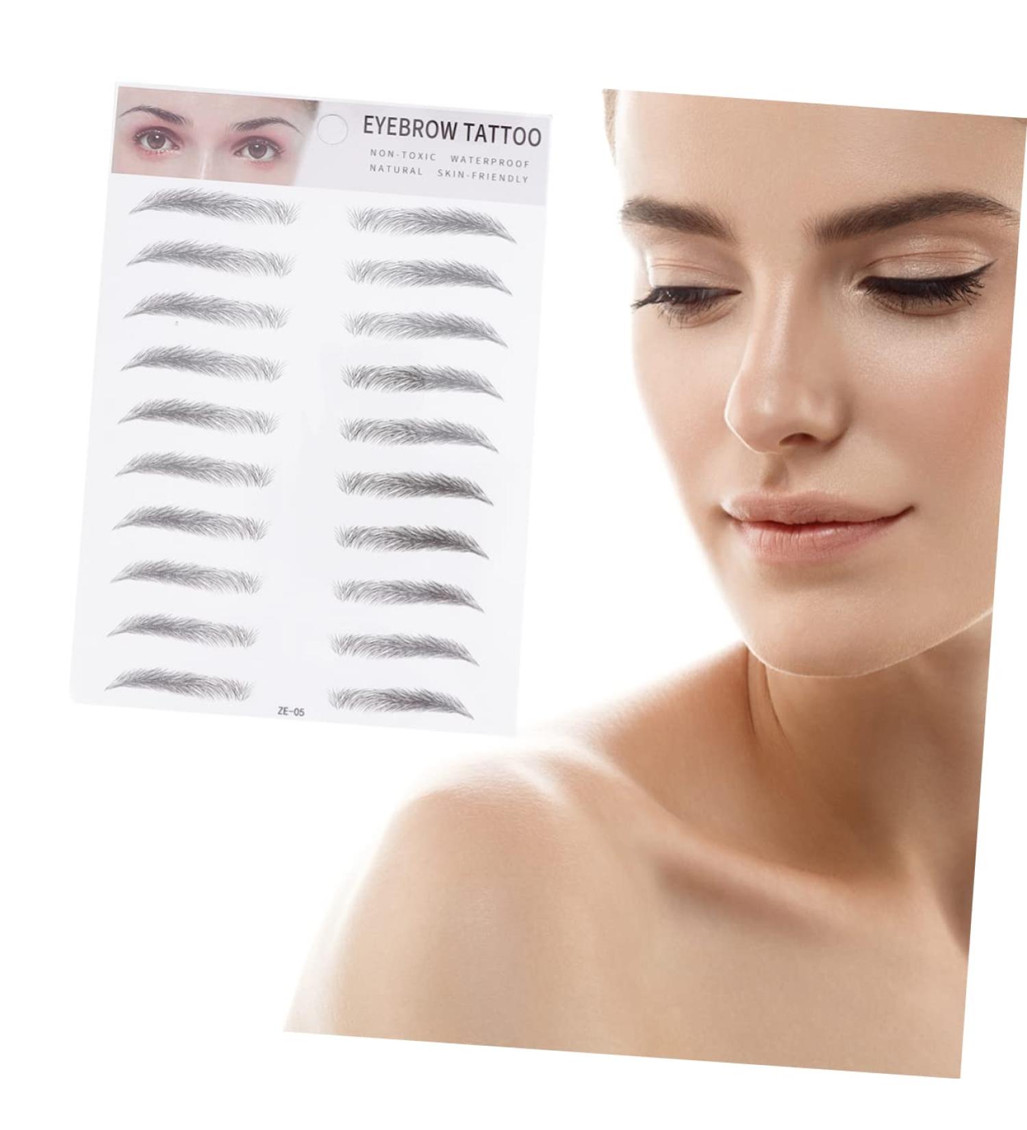 NOLITOY 2pcs 3d Eyebrow Stickers Makeup Stickers Natural -like Eyebrow Transfer Stickers 6d Tool Water Proof - Buy Online on GoSupps.com
