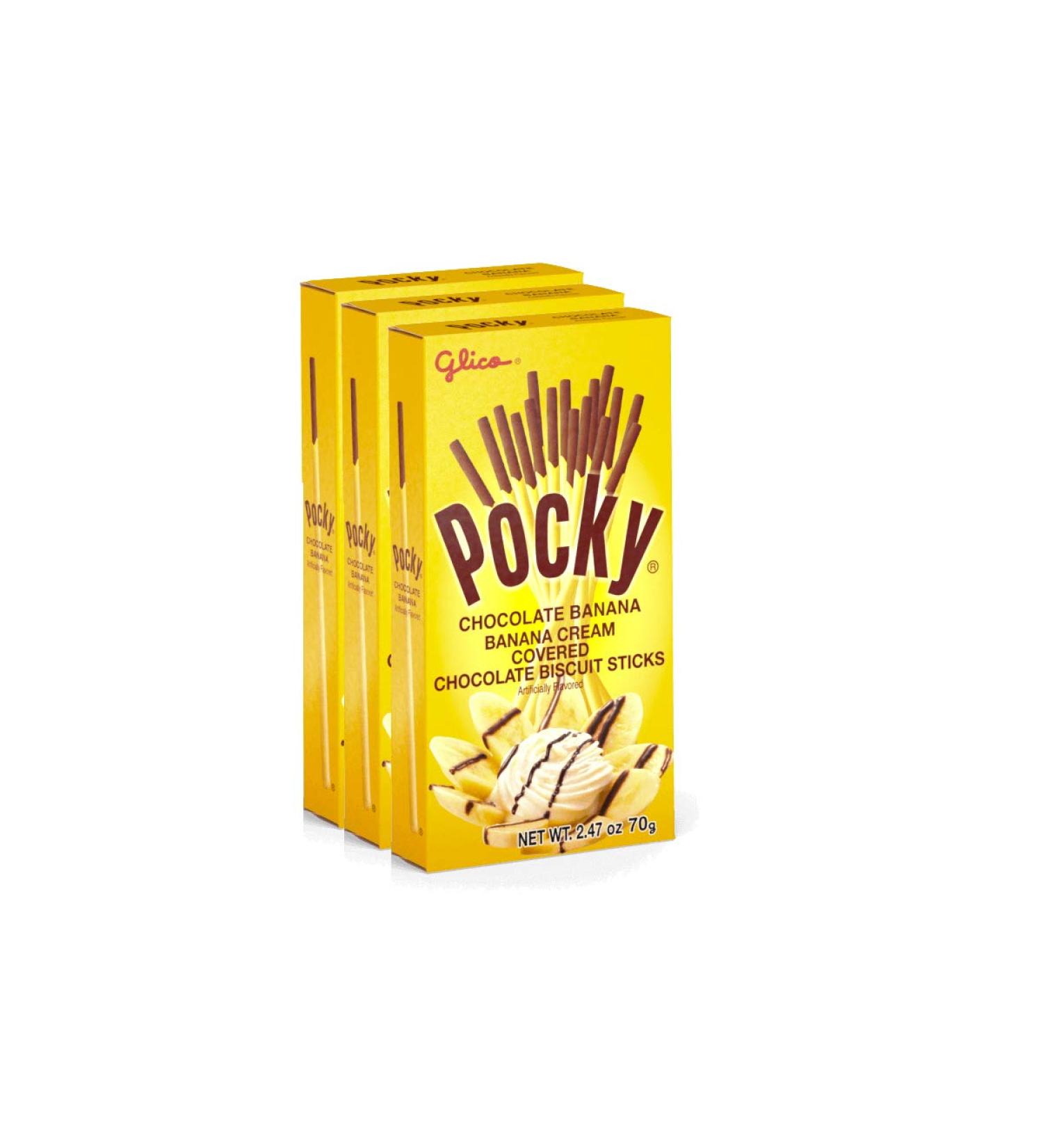 Glico Pocky Chocolate Banana 210g (Pack of 3)