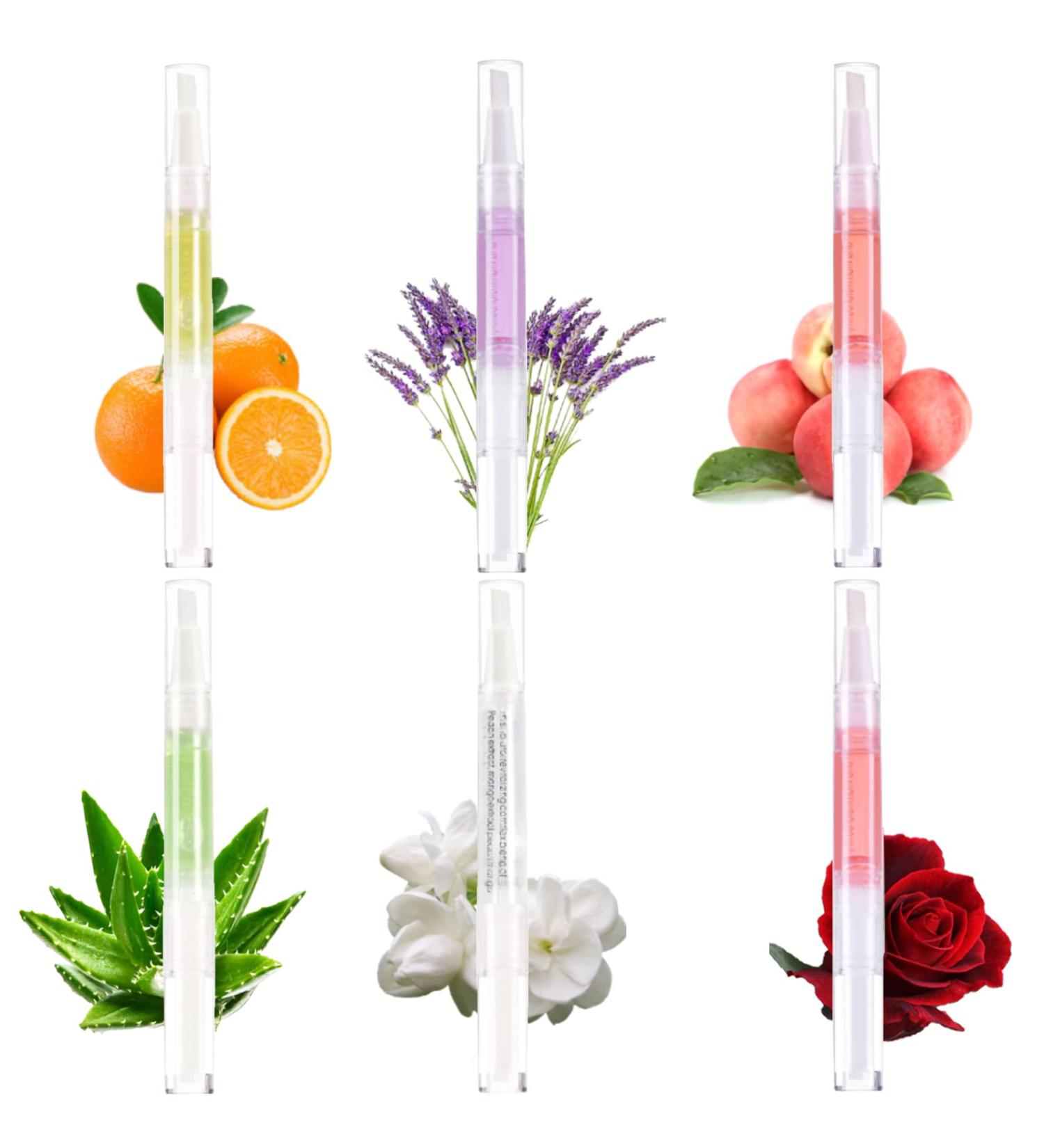 Rosarden Cuticle Oil Pen - 6 PCS Nail Care Set with Natural Ingredients for Revitalizing Gel Manicures and Pedicures - Mix Flavors for Nail Art Treatment - Buy Online on GoSupps.com