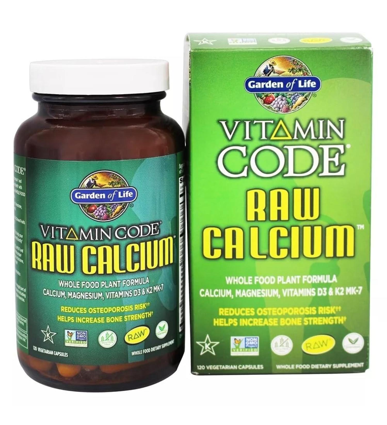 Vitamin Code RAW Calcium - 120 Capsules (Pack of 2)