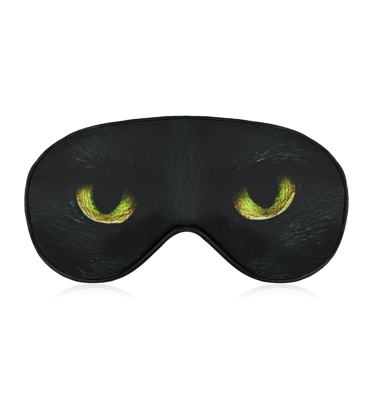 LynaRei Cute Black Cat Sleep Mask - Adjustable Strap, Soft Eye Cover - Buy Online on GoSupps.com
