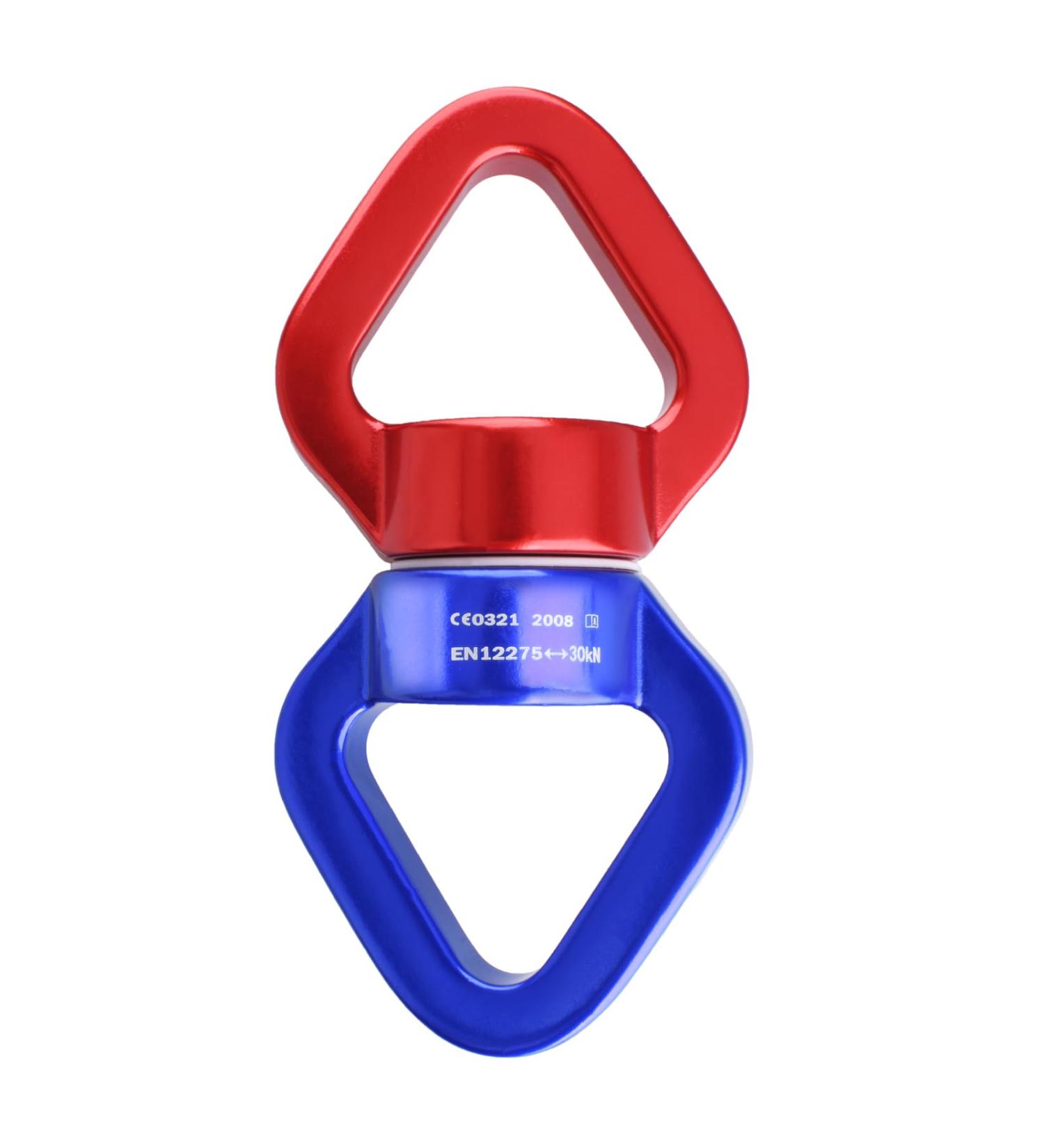 TRIWONDER 30kN Rotator Swing Spinner - Premium Climbing Carabiner for Hammocks | Safe Durable & Versatile - Red & Blue - Buy Online on GoSupps.com
