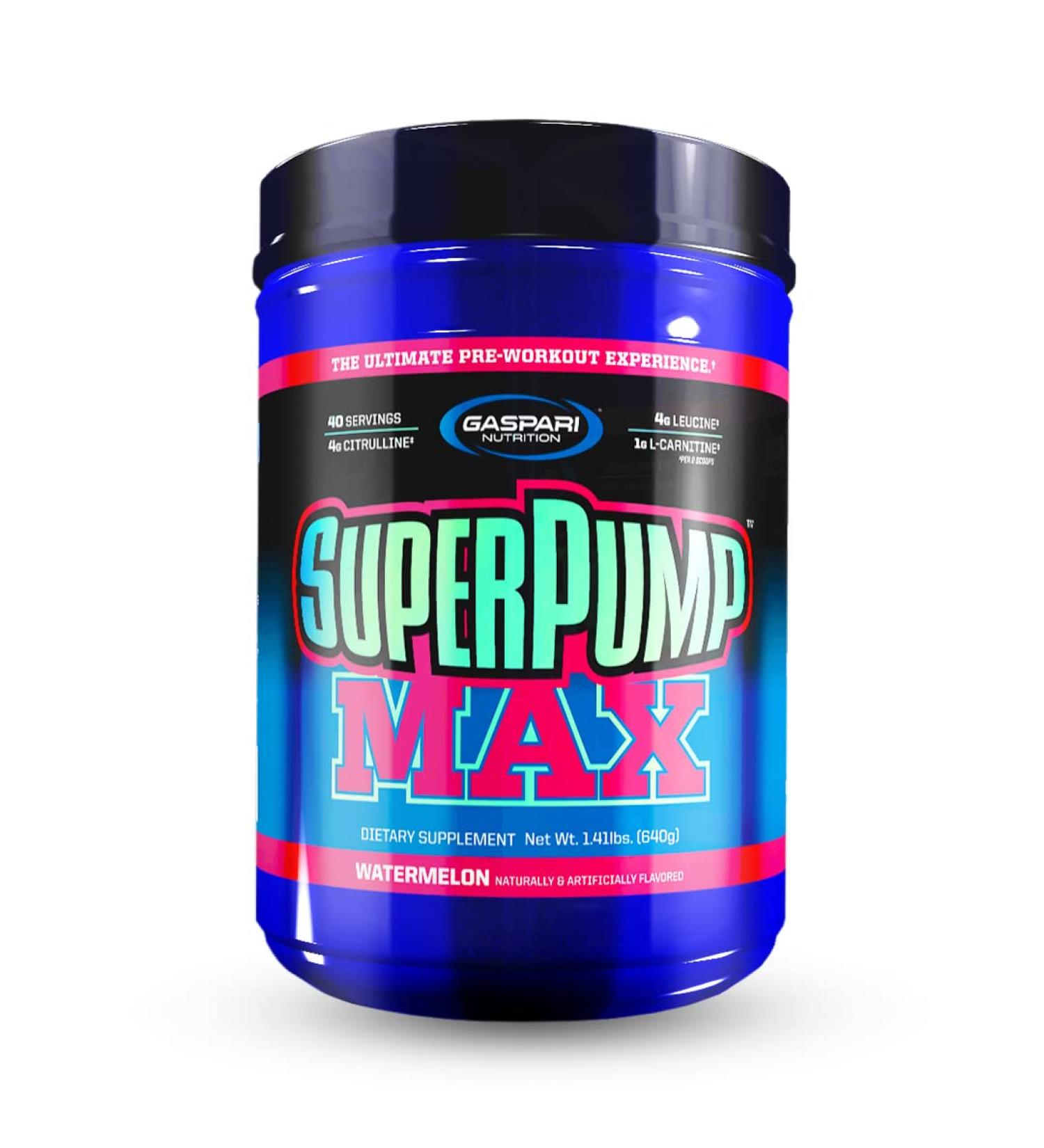 Gaspari Nutrition SuperPump Max Watermelon - 1.41 lbs | Pre-Workout Formula - Buy Online on GoSupps.com