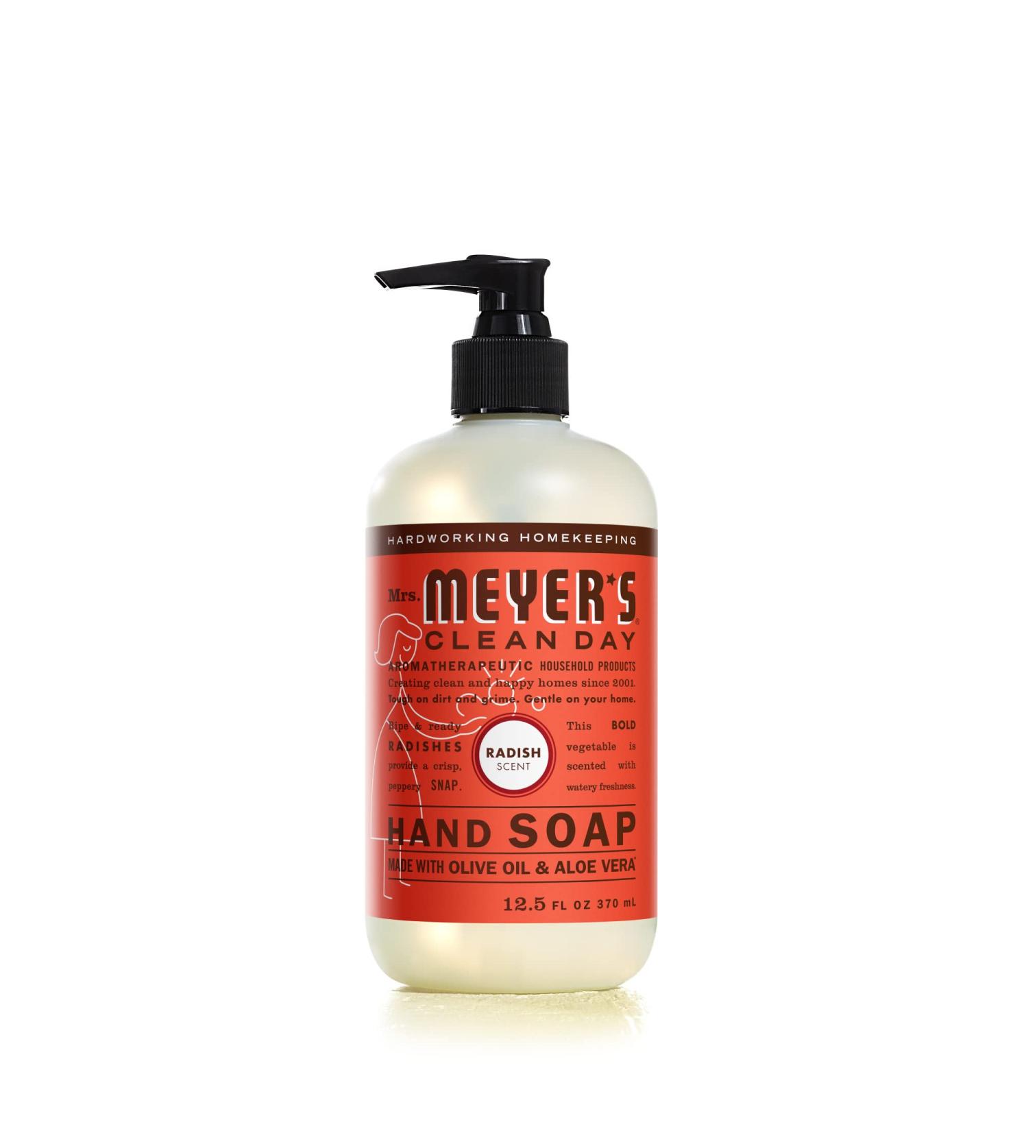 MRS. MEYER'S CLEAN DAY Hand Soap - Biodegradable Essential Oils Radish Scent 12.5 fl. oz - International Shipping Available - Buy Online on GoSupps.com