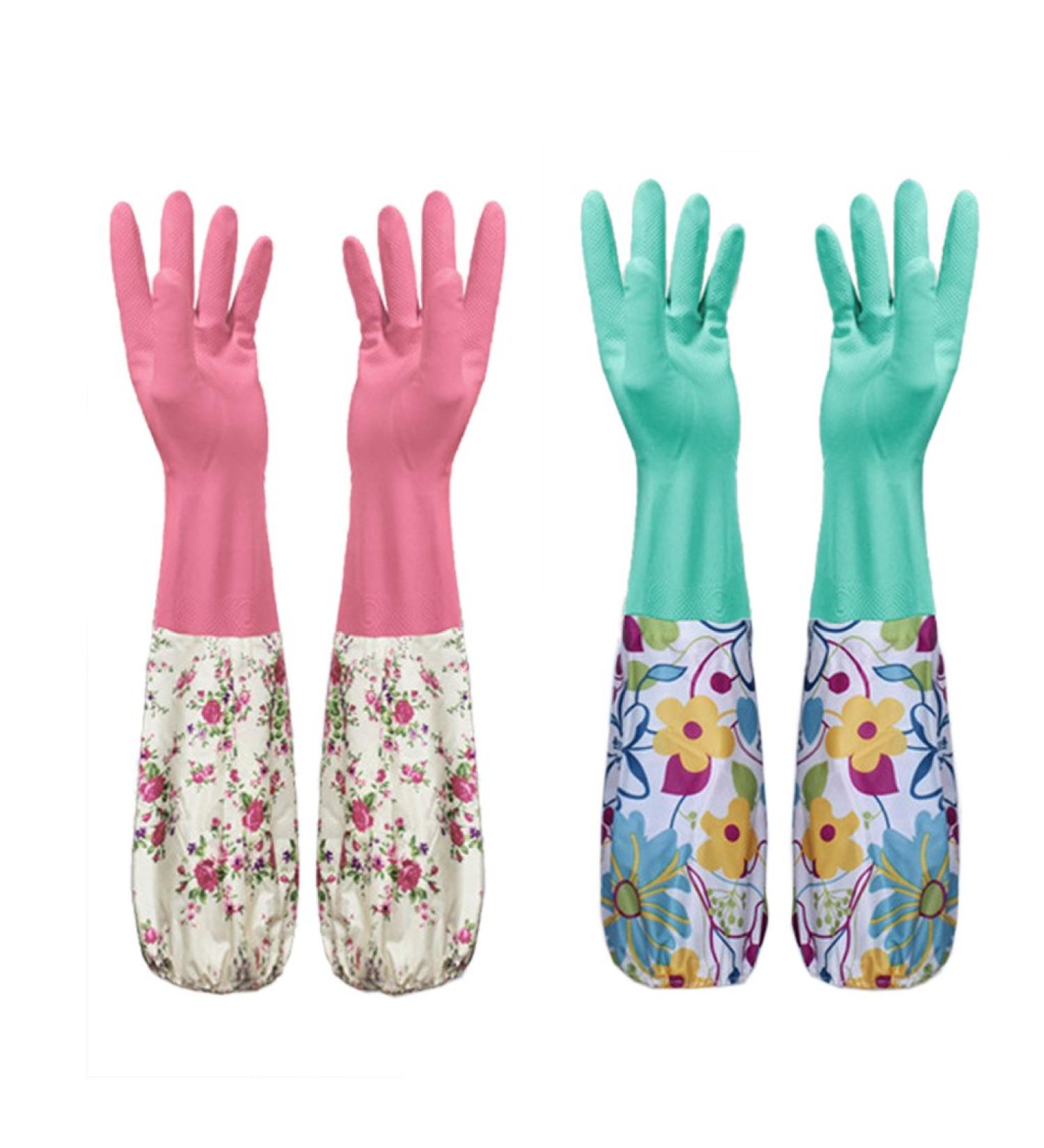 Saddgo Kitchen Cleaning Gloves Waterproof Household Glove Dishwashing For Vegetable Fruit Planting Dirty Proof Dishwashing Gloves Kitchen Cleaning Gloves Waterproof Rubber Gloves Housework 1 - Buy Online on GoSupps.com