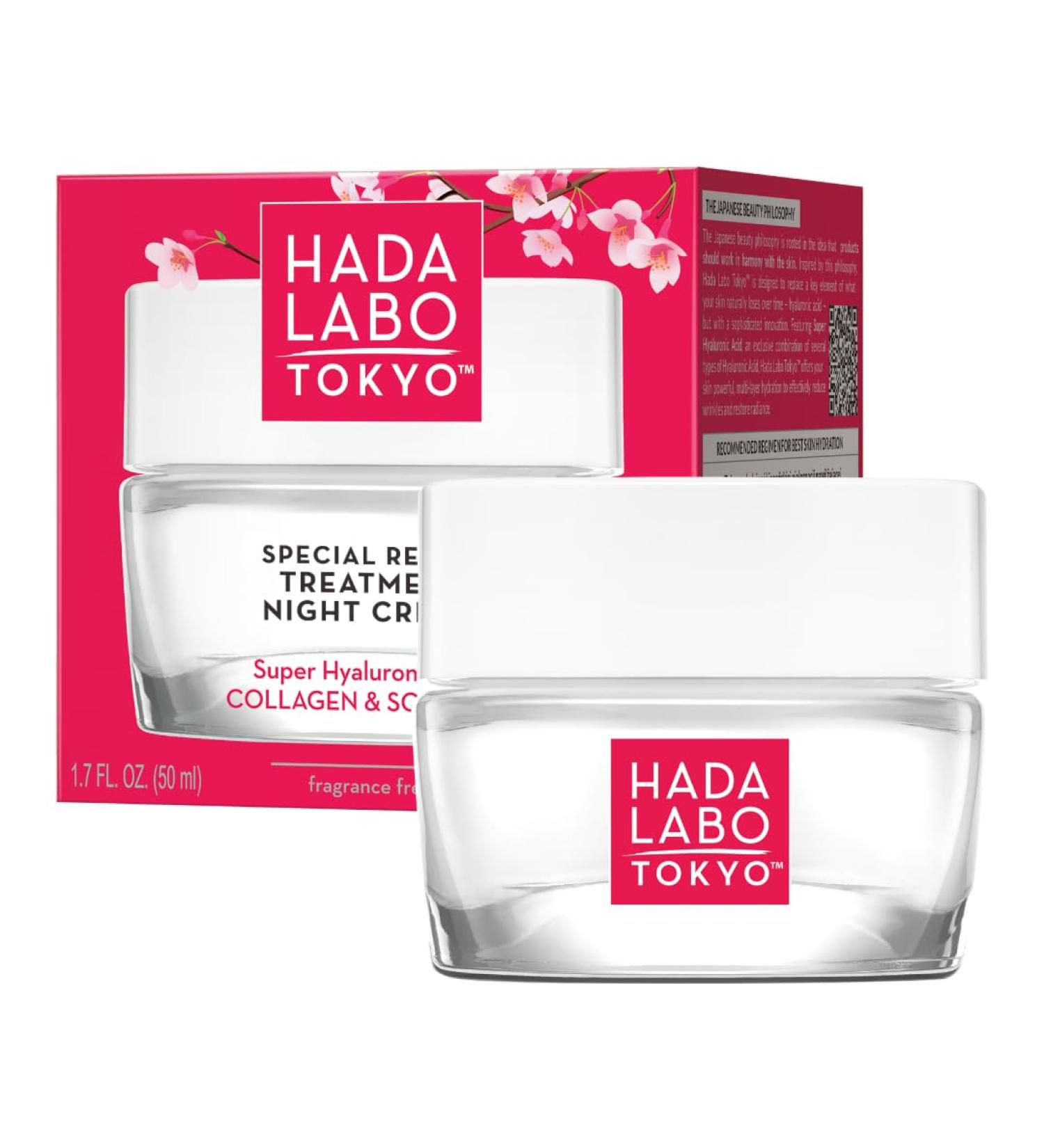 Hada Labo Tokyo Antiaging night cream hyaluronic acid for optimal skin regeneration from 40 years 50 ml - Buy Online on GoSupps.com