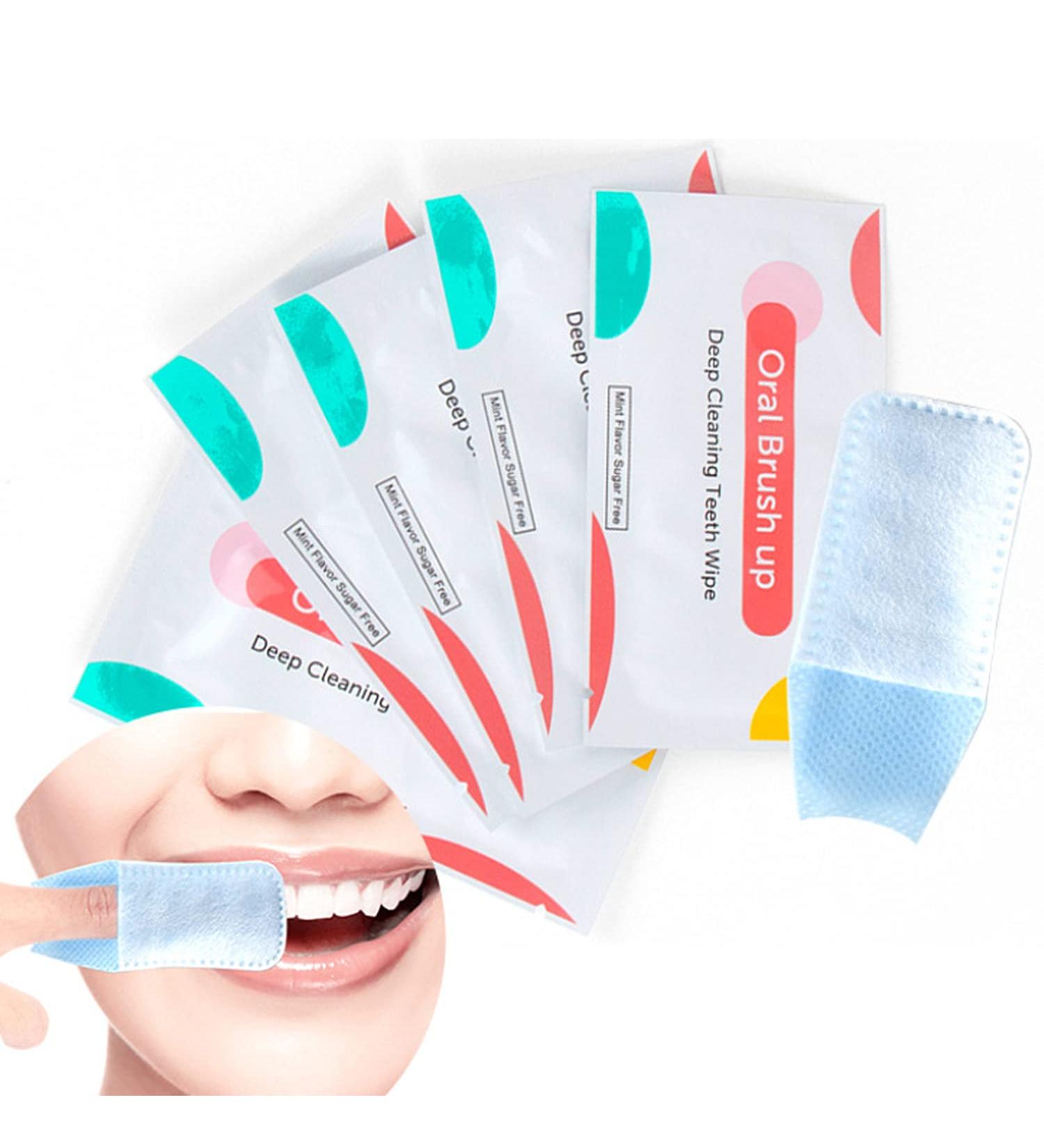 Serlife Disposable Finger Cleaning Teeth Wipes - 100 Soft Gauze Infant Finger Clean Oral Wipes for Toothbrush Whitening - Buy Online on GoSupps.com