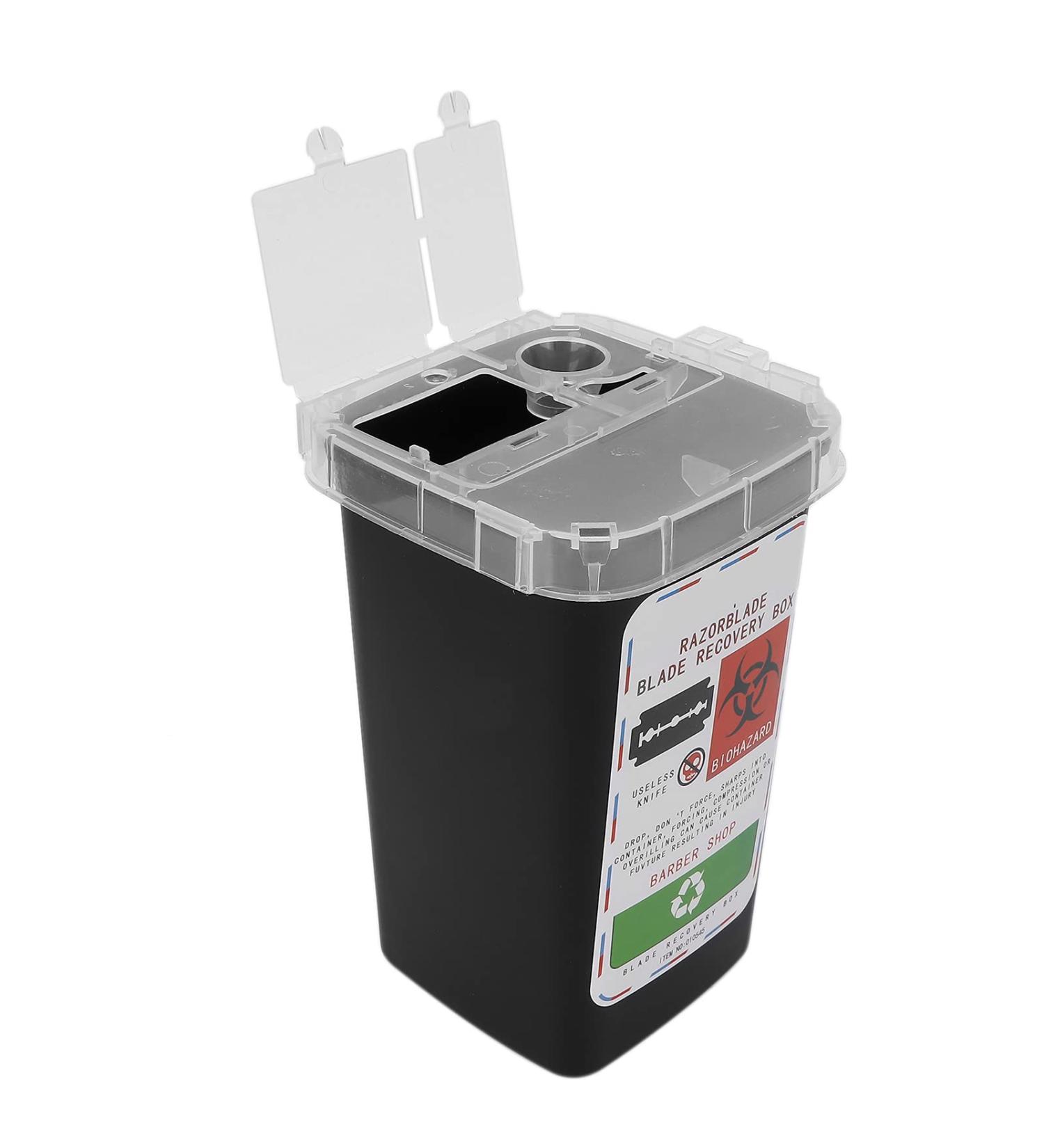 Sharps Container Disposal Blade Container Needle Disposal Containers Home Sharps Disposal Container with Lid Design for Home and Professional Salon Use (Black) - Buy Online on GoSupps.com