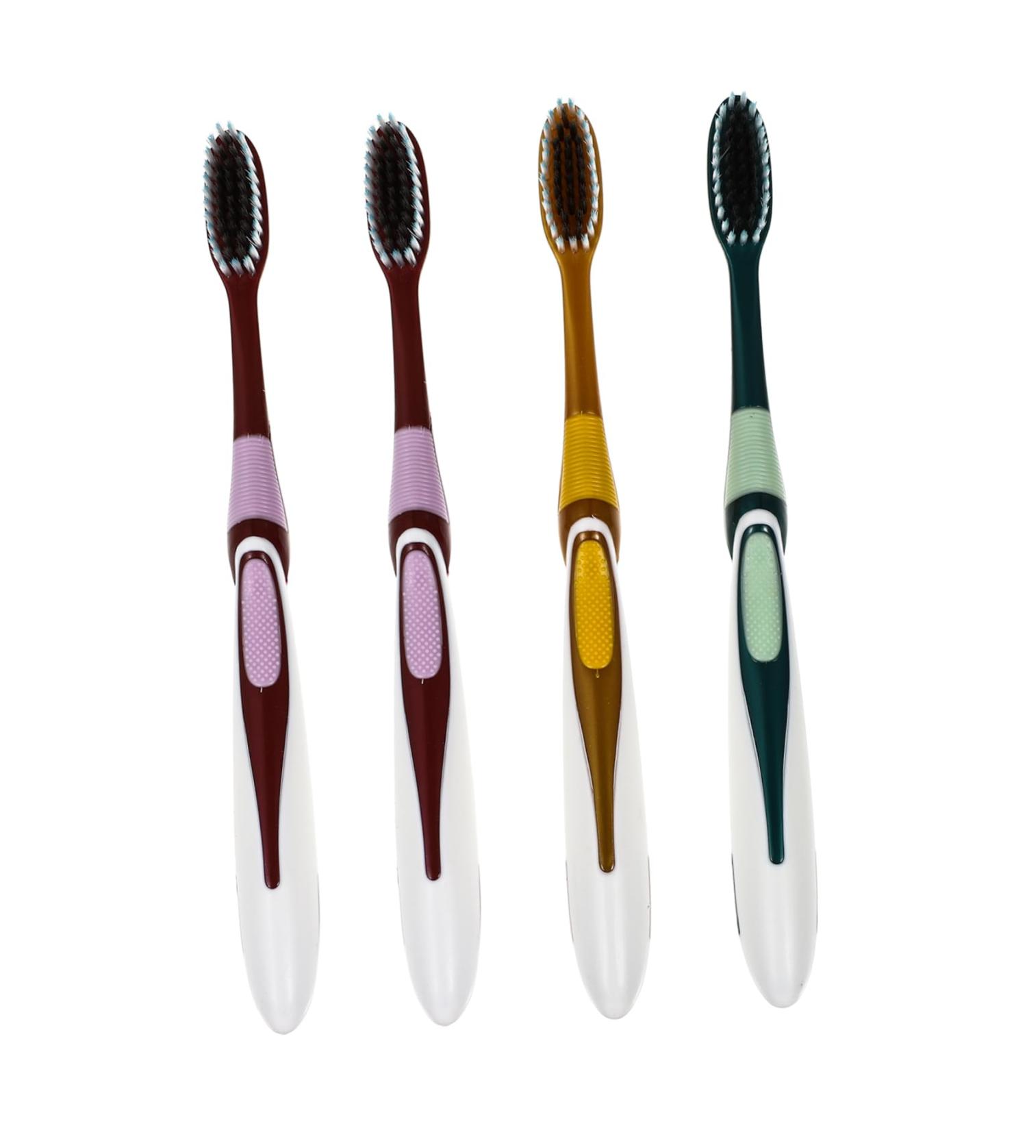 Minkissy 4pcs High-Density Toothbrush Set for Adults - Travel Oral Care Essentials - Buy Online on GoSupps.com