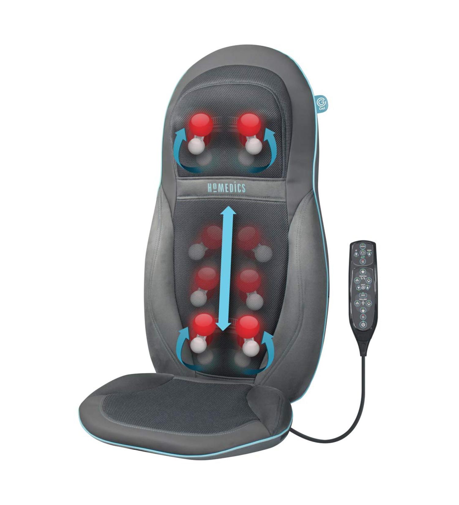 Buy HoMedics Gel Shiatsu Back & Neck Massager | 12 Programs Vibration & Heat | International Shipping Available - Buy Online on GoSupps.com
