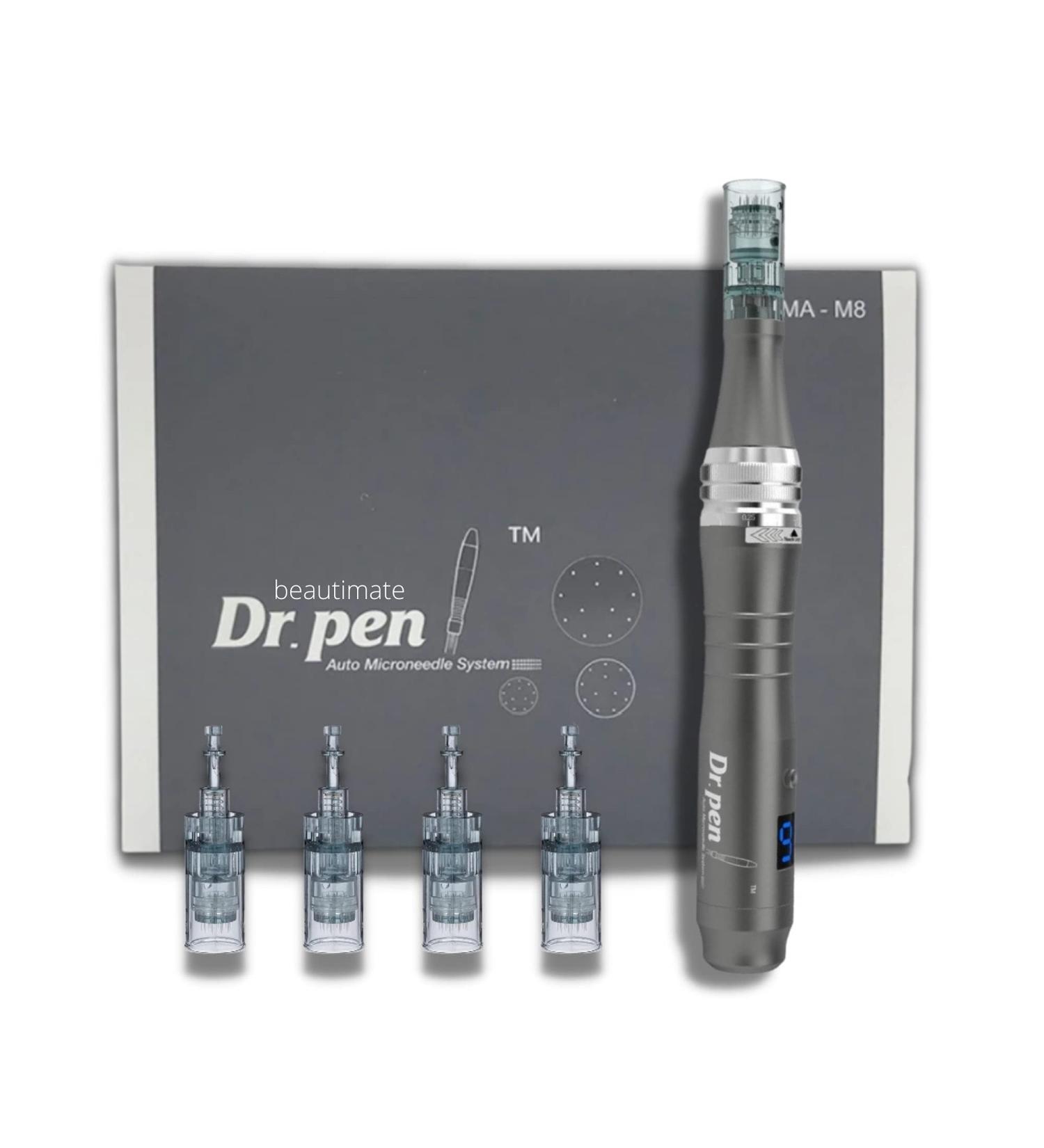 Dr. Pen Ultima M8 Professional Microneedling Pen - Wireless Derma Auto Pen with 4 Cartridges - Best Skin Care Tool for Face and Body - Buy Online on GoSupps.com