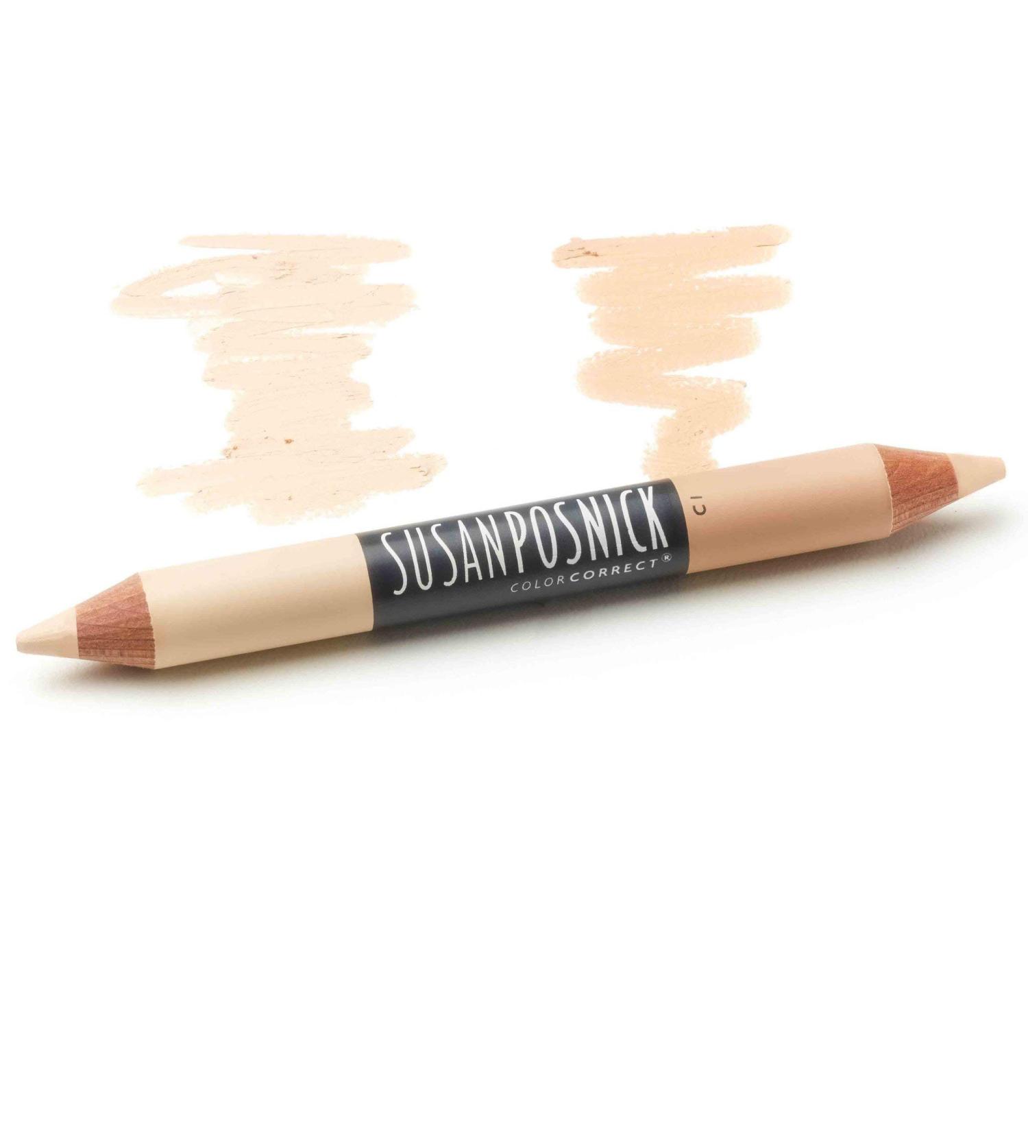 Susan Posnick ColorCorrect Highlighter Contour Corrector Stick (C1/Light) - Cruelty Free & Natural Makeup - Buy Online on GoSupps.com