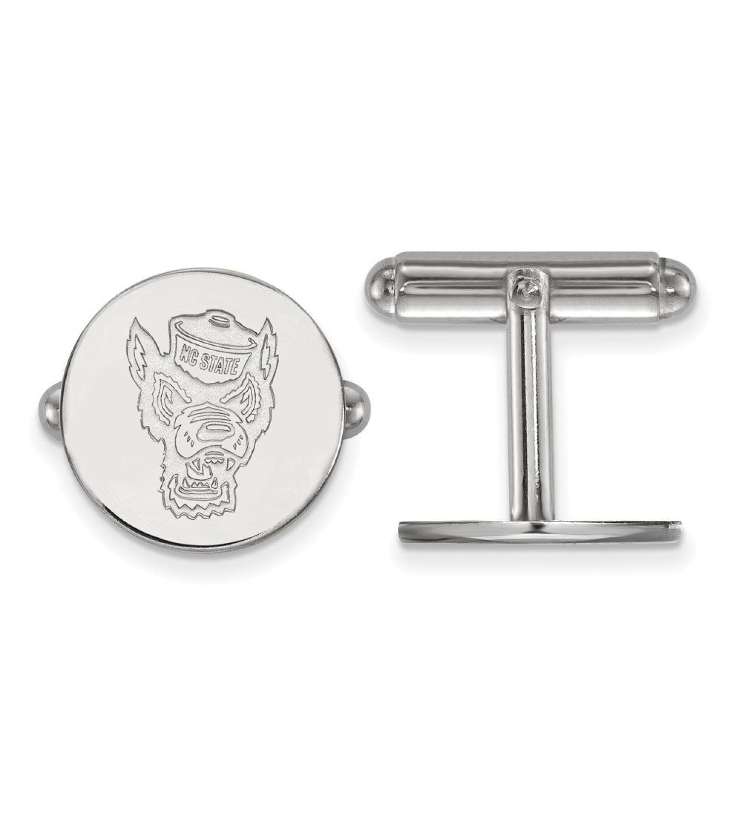 NC State Sterling Silver Cuff Links - Officially Licensed - Buy Online on GoSupps.com