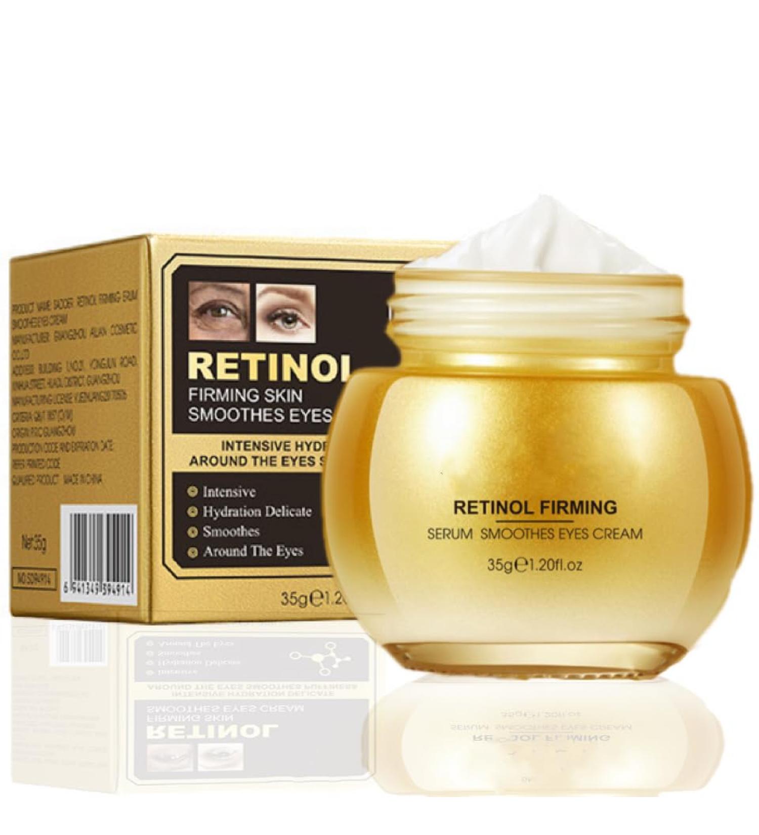 Retinol Eye Cream-Eye Cream For Dark Circles And Puffy Eyes Moisturize Hydrate With Retinol Serum Collagen Hyaluronic Acid-Eye Cream Anti Aging-Anti Wrinkle Eye Cream - Buy Online on GoSupps.com