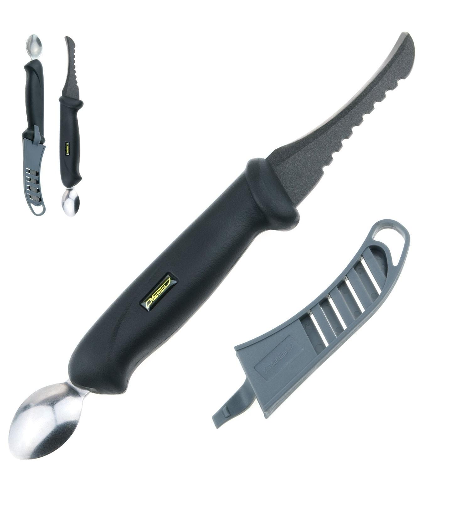Marttiini Fishing Knife - Full-Tang Martef Coated 3-in-1 Fish Cleaner Knife for Dislocation & Disassembly | International Shipping Available - Buy Online on GoSupps.com