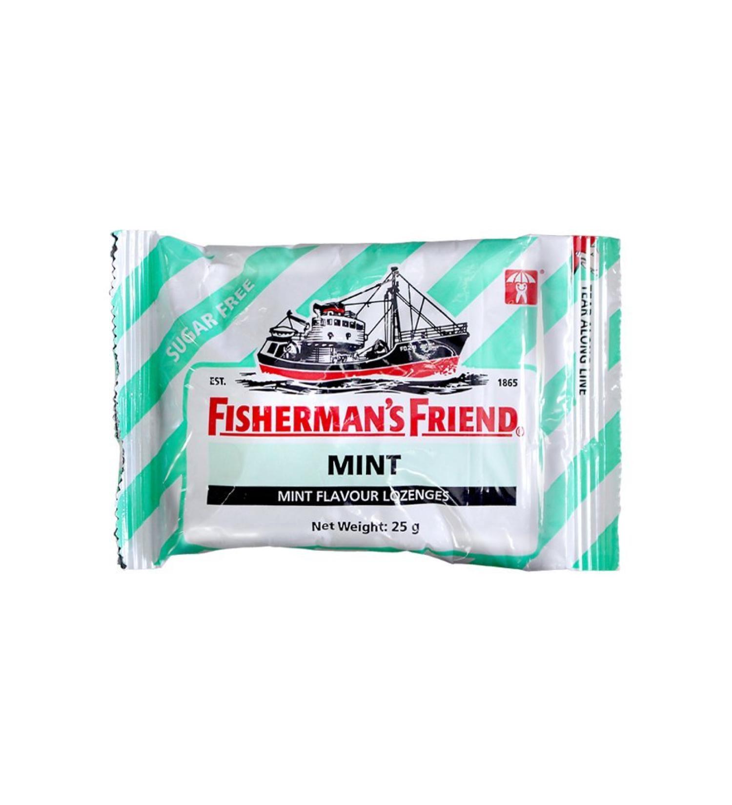 Fisherman's Friend Lozenges Mint Sugar-Free with Sweeteners 25g Mint 25 g (Lot de 1)