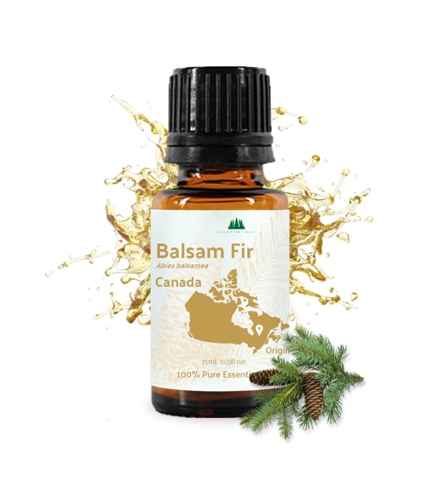 Balsam Fir Essential Oil (15ml) - Direct from Our Farm Partner in Canada - Essential Oils for Home, Humidifier, or Aromatherapy | Pure Therapeutic Grade Balsam Fir 0.5 Fl Oz (Pack of 1) - Buy Online on GoSupps.com