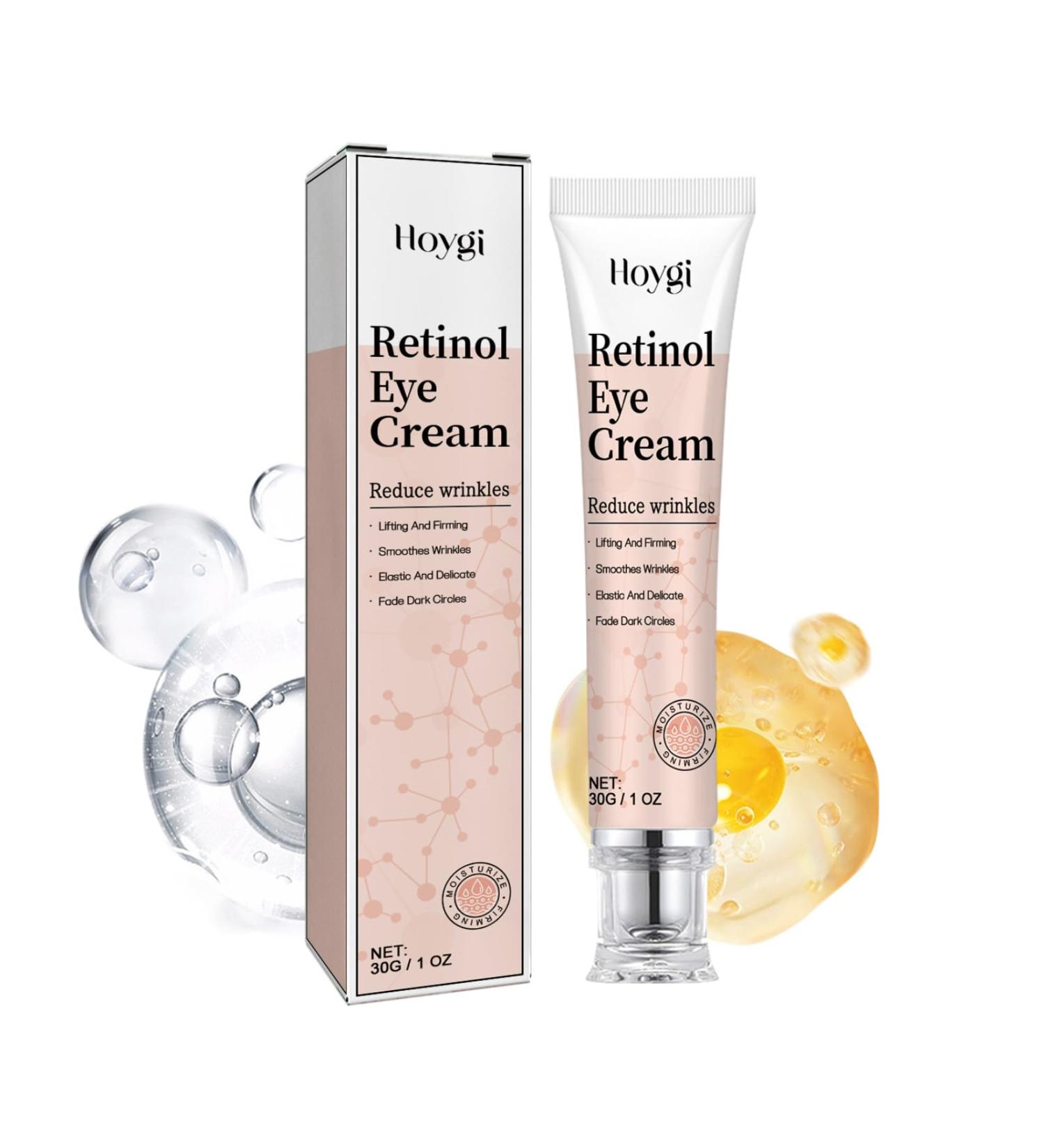 Retinol Eye Cream Anti Wrinkle Eye Cream Eye Cream for Retinol and Vitamin C Eye Cream Anti Aging with Fade Fine Lines and Moisturize Dark Circles Dark Circle Eye Cream for All Skin Types. - Buy Online on GoSupps.com