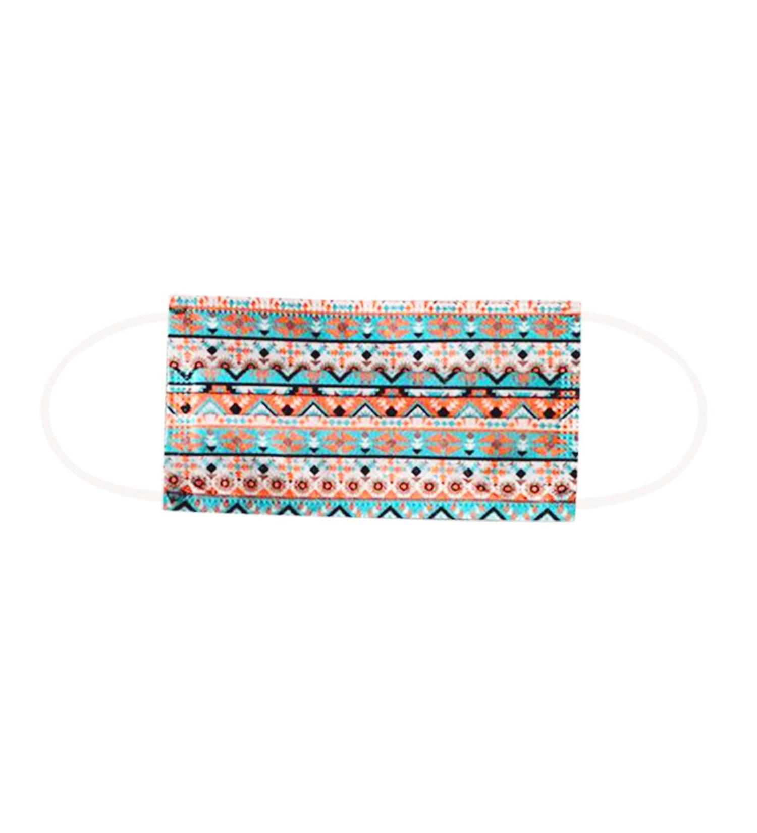 10PCS Adult Boho Disposable Face_Masks Disposable Face Cover Breathable 3 Ply Ear Loop Dust Cover Women Face Covering As Shown-3 As shown - Buy Online on GoSupps.com