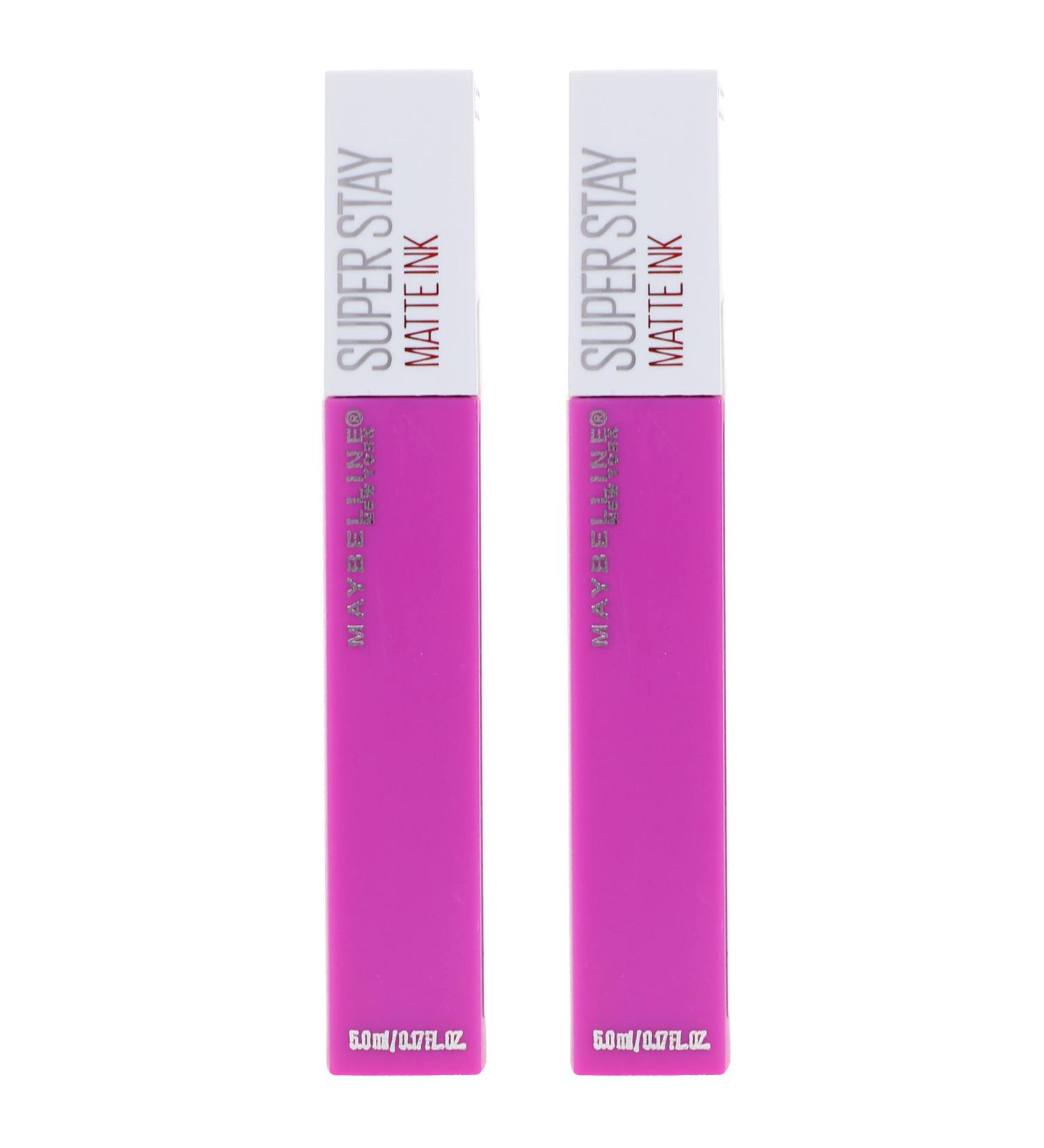 Maybelline SuperStay Matte Ink Liquid Lipstick Creator 35 - Pack of 2 | Long-Lasting, Bold Color | 0.17 Fl Oz x 2 - Buy Online on GoSupps.com