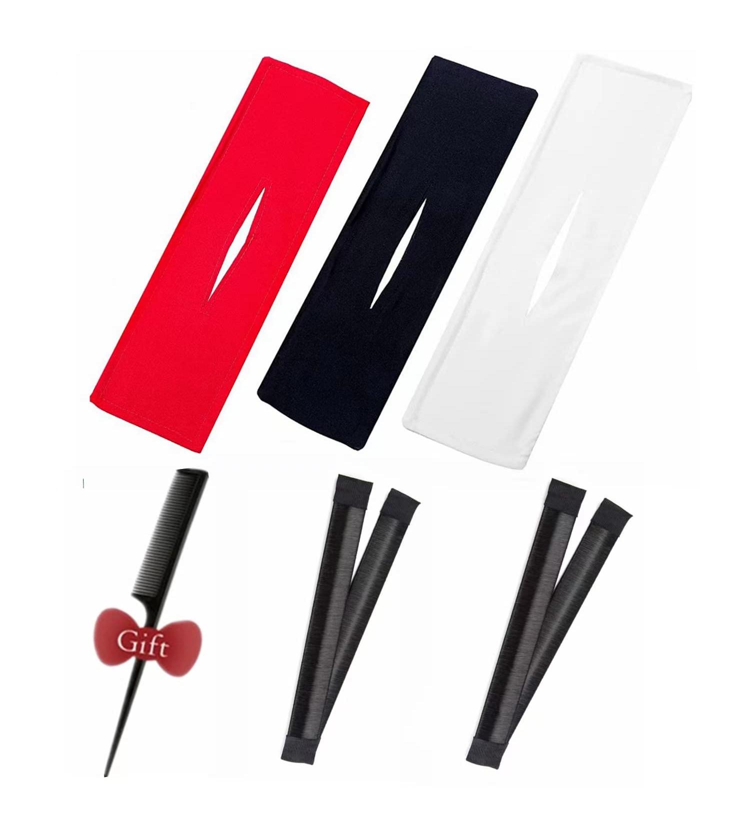 5pcs Hair Bun Maker Set - Magicalmai Perfect Lazy Curler Bun Maker for Women & Girls - Reusable French Deft Twister Tool - Black & White - Buy Online on GoSupps.com