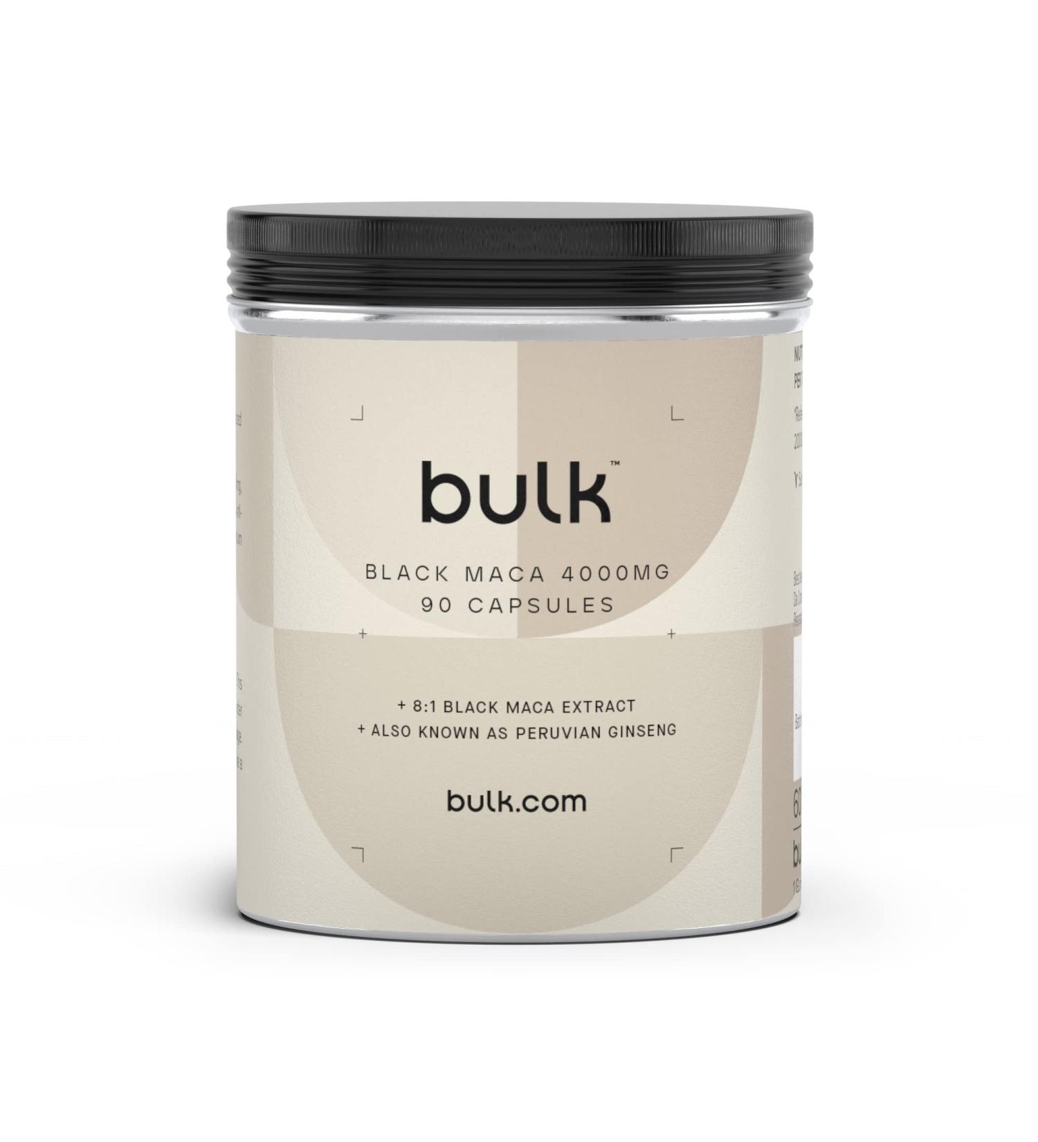 Bulk Black Maca Capsules 4000 mg Pack of 90 22 Servings 90 count (Pack of 1) - Buy Online on GoSupps.com