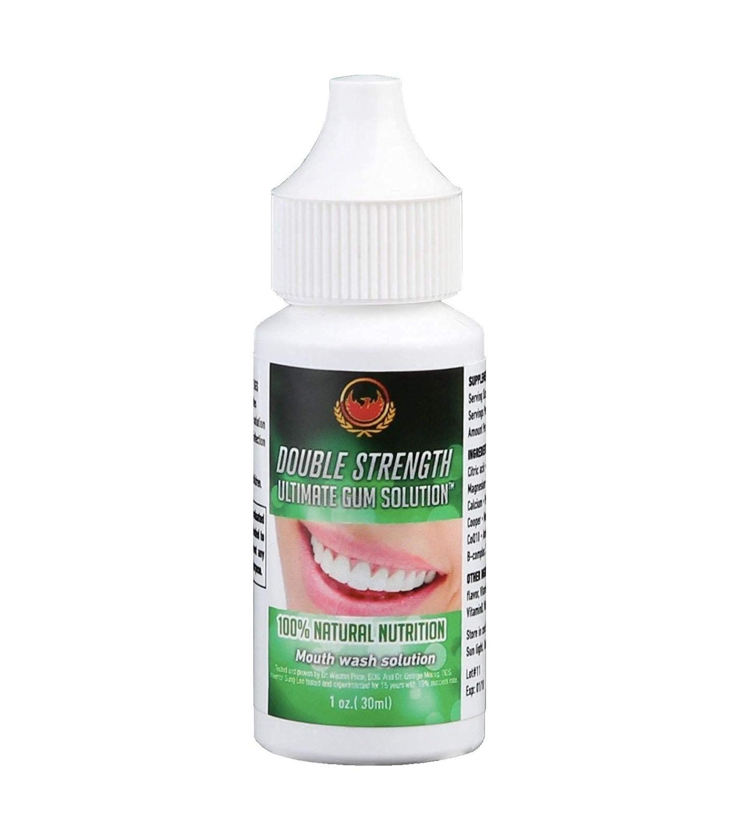 Extra Strength Natural Mouthwash for Painful Swollen Gums and Bad Breath - Buy Online on GoSupps.com
