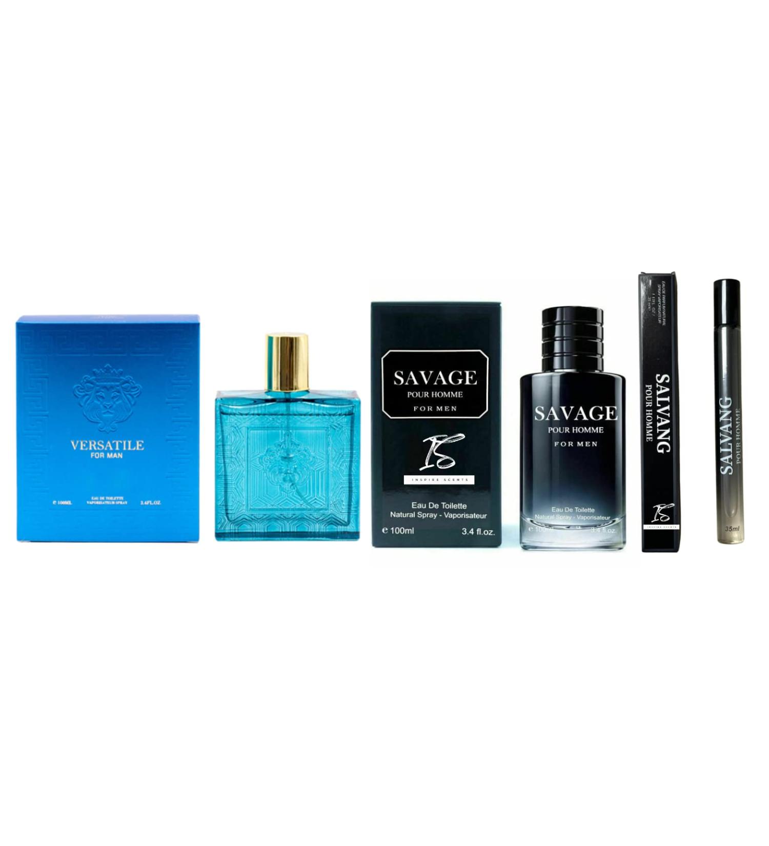 Savage Pour Home & Lion Versatile Cologne for Men + Salvang Travel Spray of 35ml Eau De Toilette Natural Spray Savage & Lion Versatile Parfum 3.4oz Fl Oz/100ml each (Pack of 3) - Buy Online on GoSupps.com