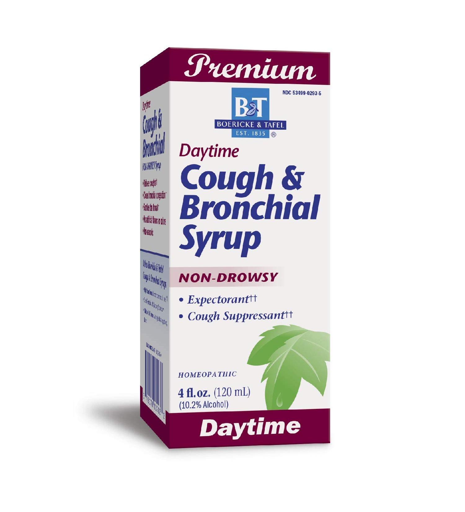 Boericke & Tafel Cough & Bronchial Syrup - 4 oz | Natural Relief for Cough & Cold - Buy Online on GoSupps.com