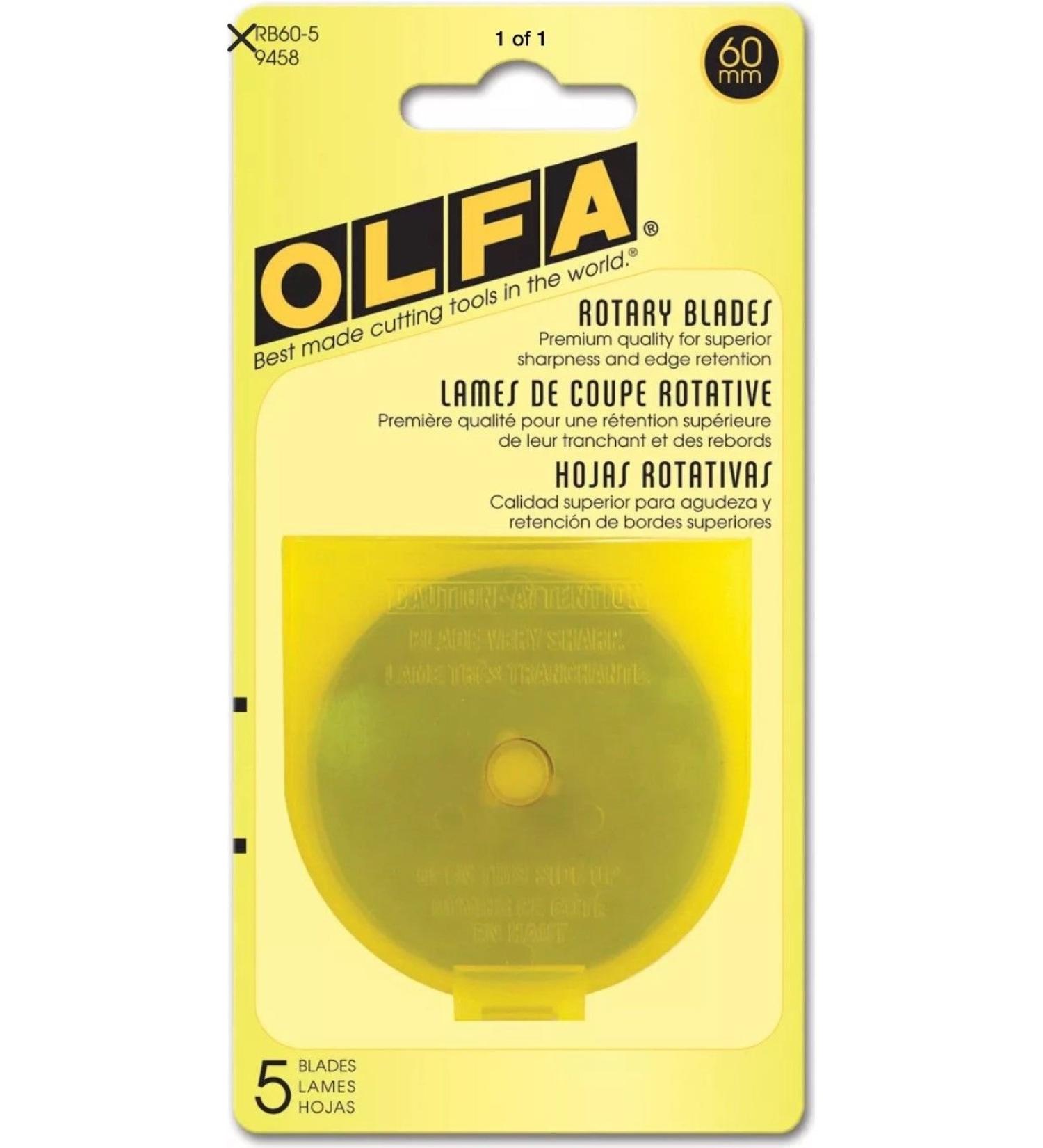 Olfa Rotary Blade Refill (5 per Package) - 60 Millimeters Standart