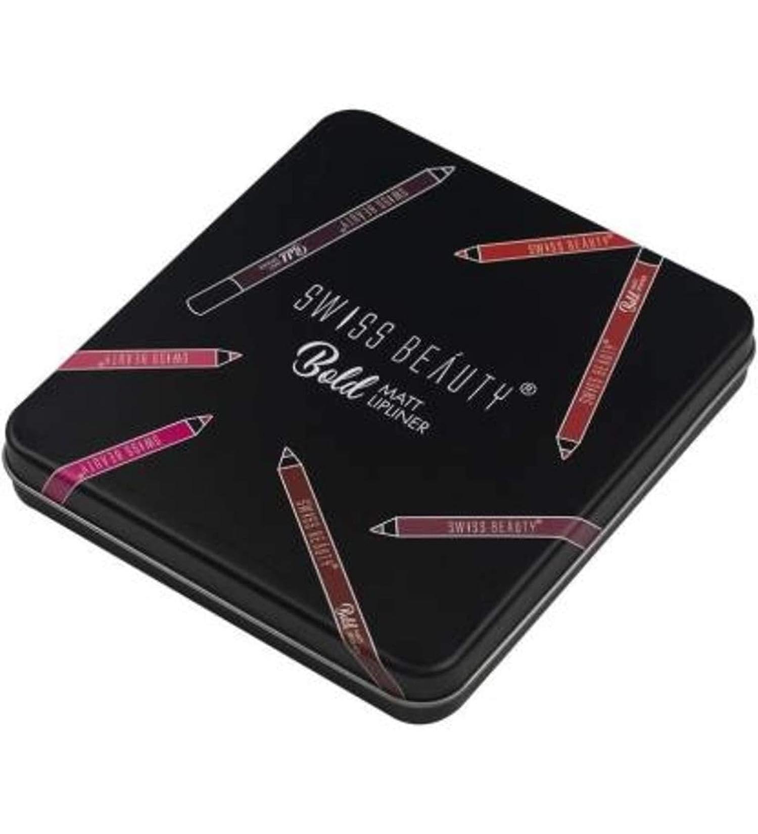 Swiss Beauty Bold Matte Lipliner Pencil 12 Multi Color (1.8g) Pack of 12 - Buy Online on GoSupps.com